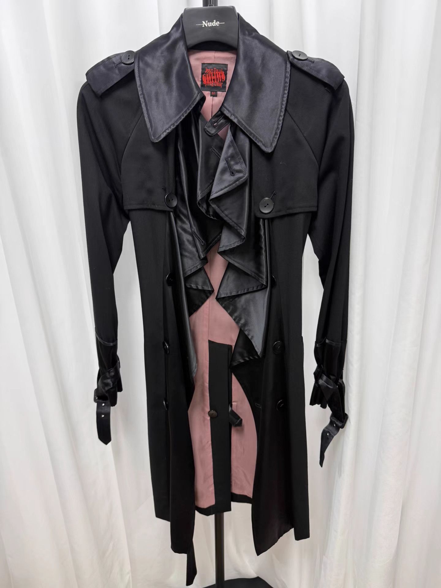 Jean Paul Gaultier Jean Paul Gaultier Silk Ruffle Panel Coat K20 Size S / US 4 / IT 40 - 1 Thumbnail