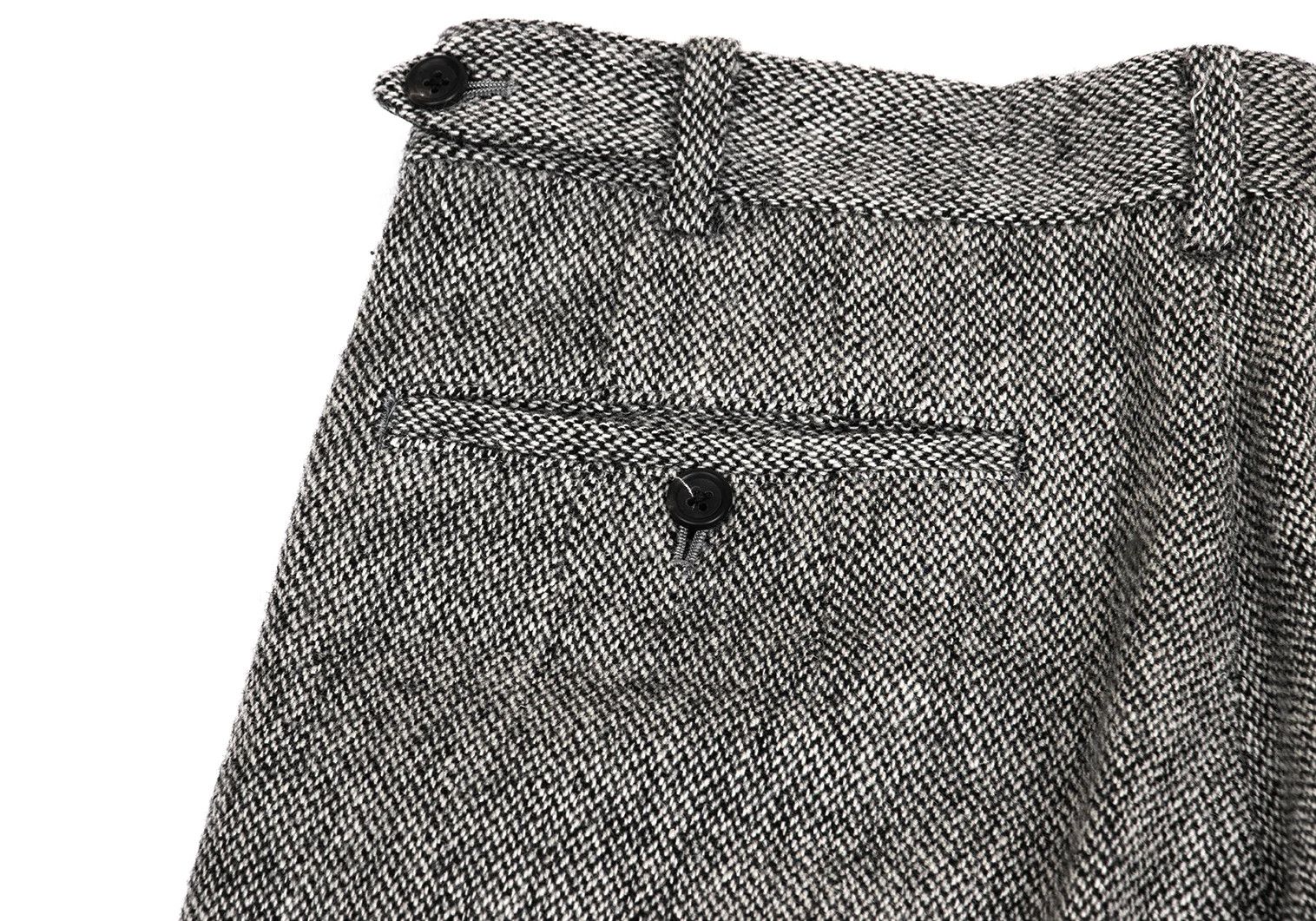 Yohji Yamamoto Yohji Yamamoto Mixed Wool Two-Tuck Pants Size US 34 / EU 50 - 13 Thumbnail