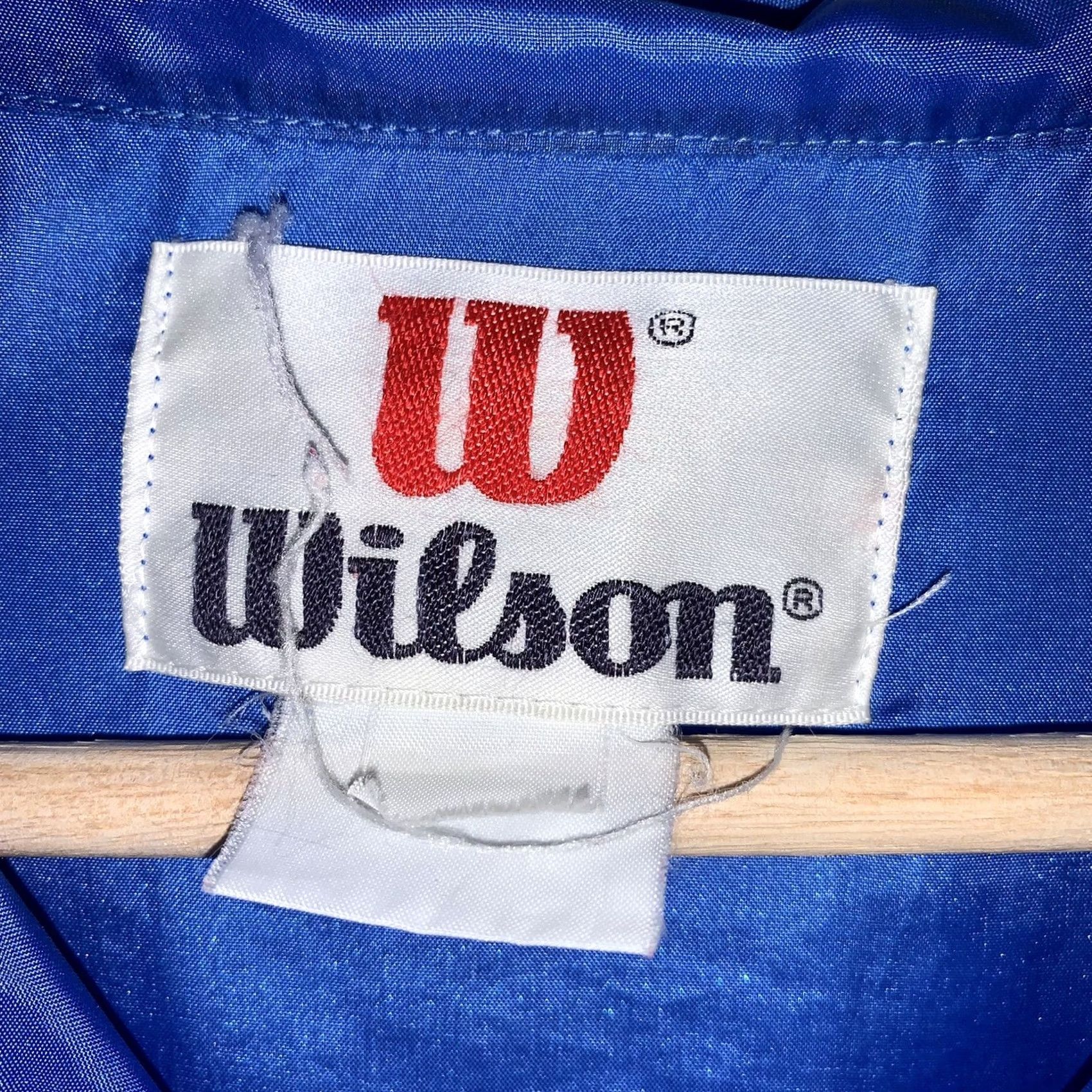 Wilson VINTAGE Wilson Windbreaker Jacket Blue Full Zip Long Sleeve Men’s L Jacket Size US L / EU 52-54 / 3 - 5 Thumbnail