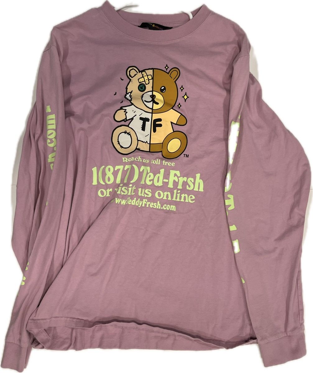 Teddy Fresh Teddy Fresh Brown Bear Pink Longsleeve - Medium Size US M / EU 48-50 / 2 - 3 Thumbnail