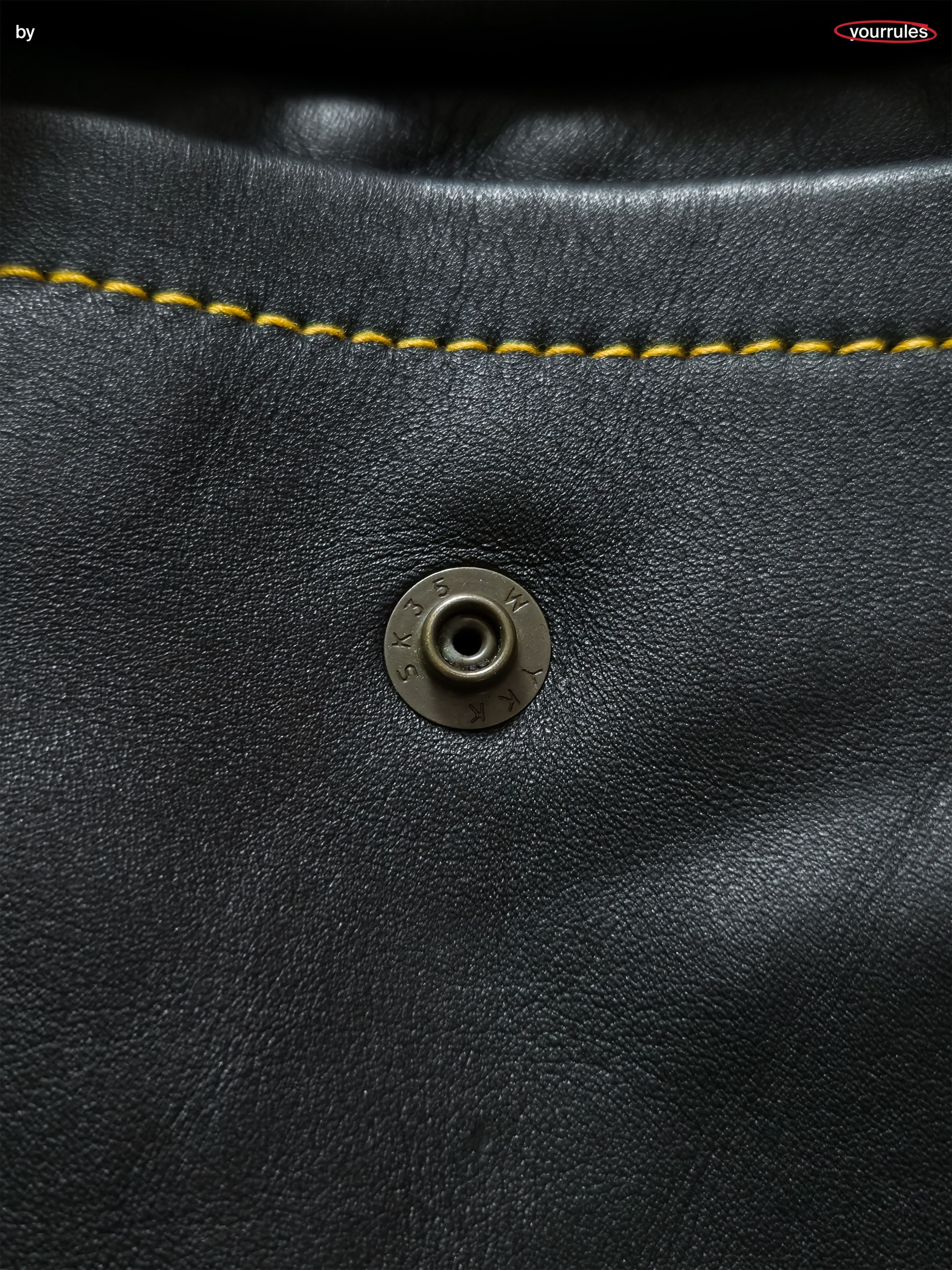 Number (N)ine NUMBER (N)INE A-2 Leather Archive Music Jacket (black) Size US M / EU 48-50 / 2 - 9 Thumbnail