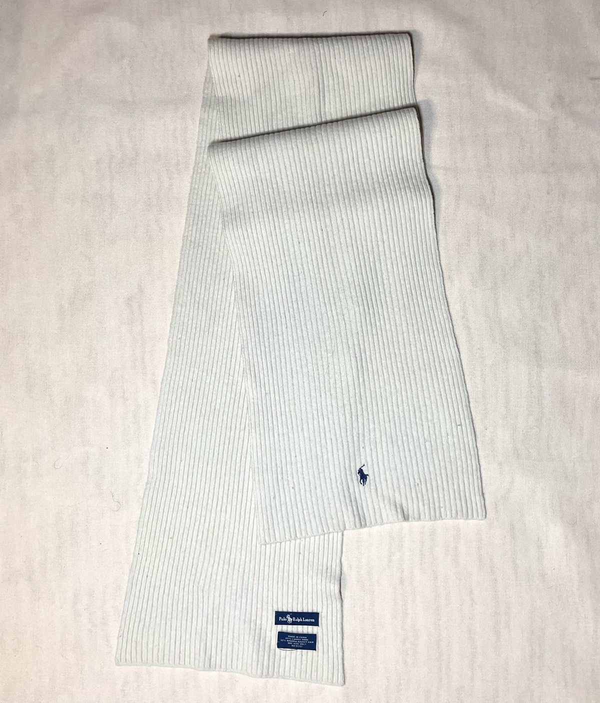 Lauren Ralph Lauren × Polo Ralph Lauren × Ralph Lauren Polo Ralph Lauren white wool scarf Size ONE SIZE - 3 Thumbnail