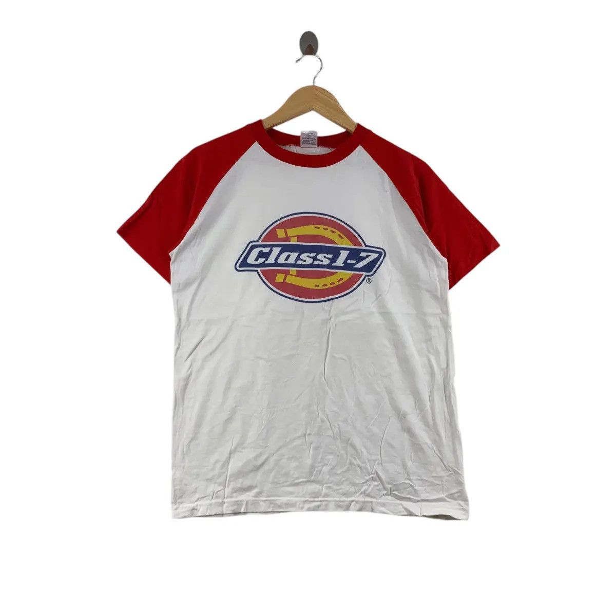Vintage Vintage CLASS 1-7 TOMOKI JAPAN Punk Tee Shirt Top Raglan Size US M / EU 48-50 / 2 - 1 Thumbnail