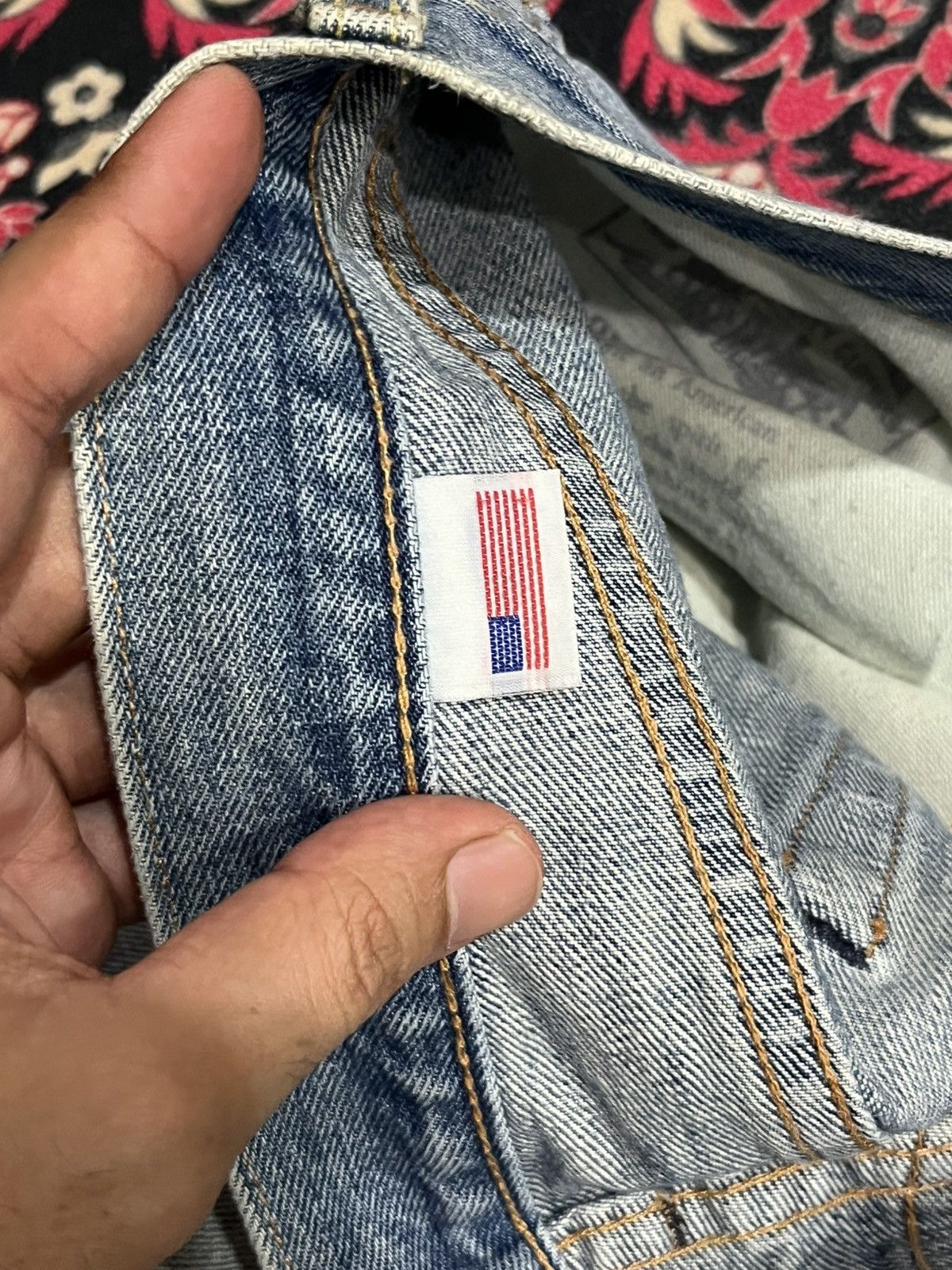 Levi's Levi’s 505 Big E Non Selvedge Made in Usa Distress Blue Jean Size US 32 / EU 48 - 17 Thumbnail
