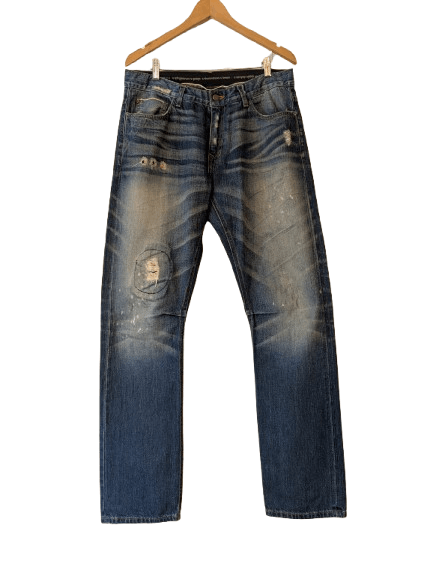 Designer SAHAJA DISTRESSED JEANS MADE IN USA Size US 32 / EU 48 - 2 Thumbnail