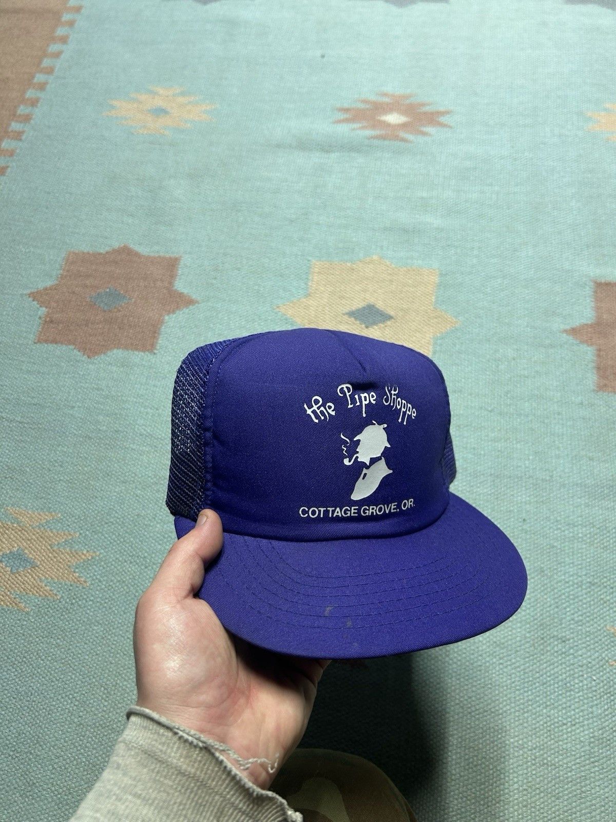 Vintage Vtg trucker hat the pipe shoppe smoking cottage grove Oregon Size ONE SIZE - 1 Thumbnail