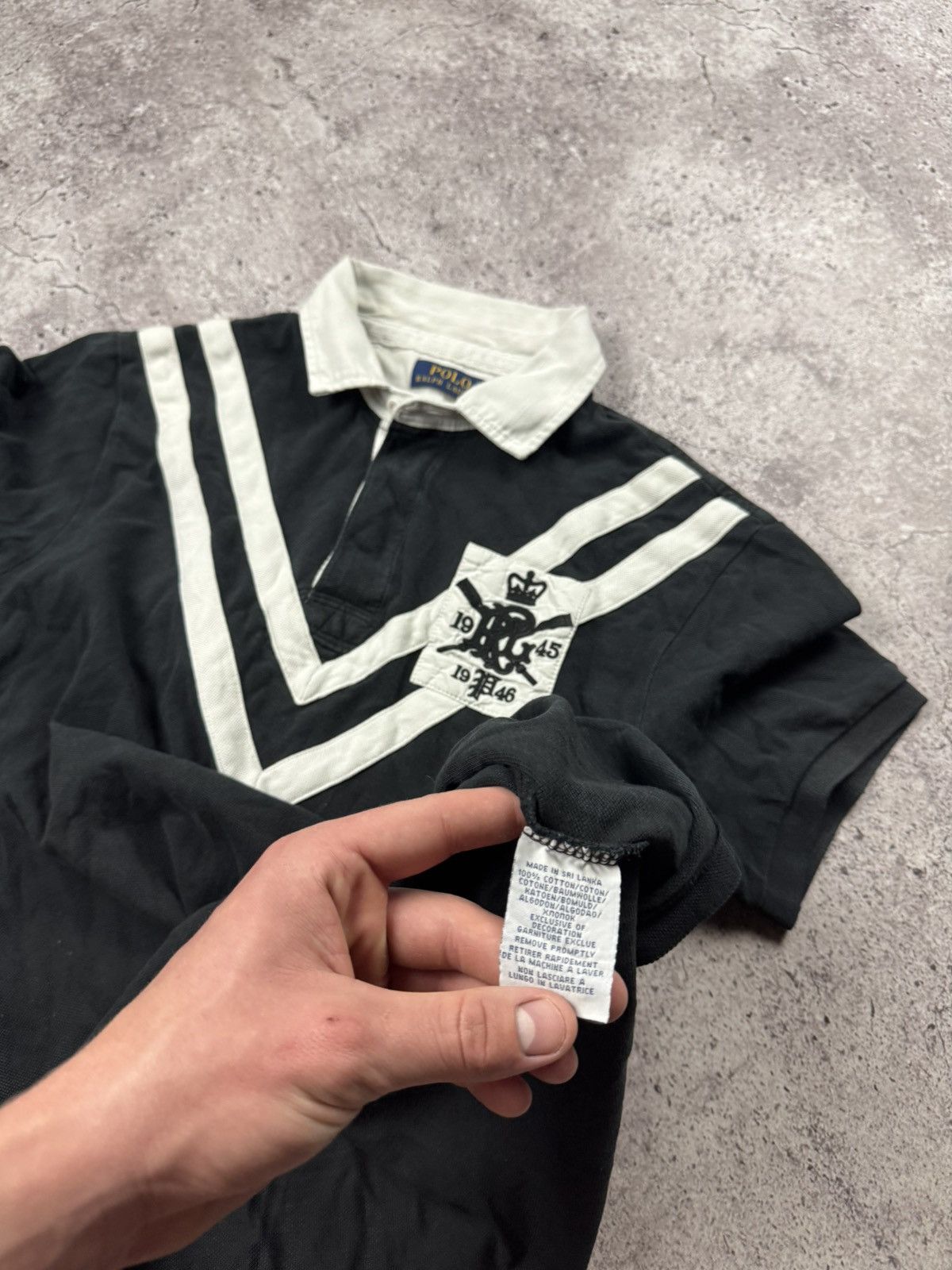 Polo Ralph Lauren Vintage Polo Ralph Lauren PRLC flag doublecolour rugby shirt Size US M / EU 48-50 / 2 - 6 Thumbnail