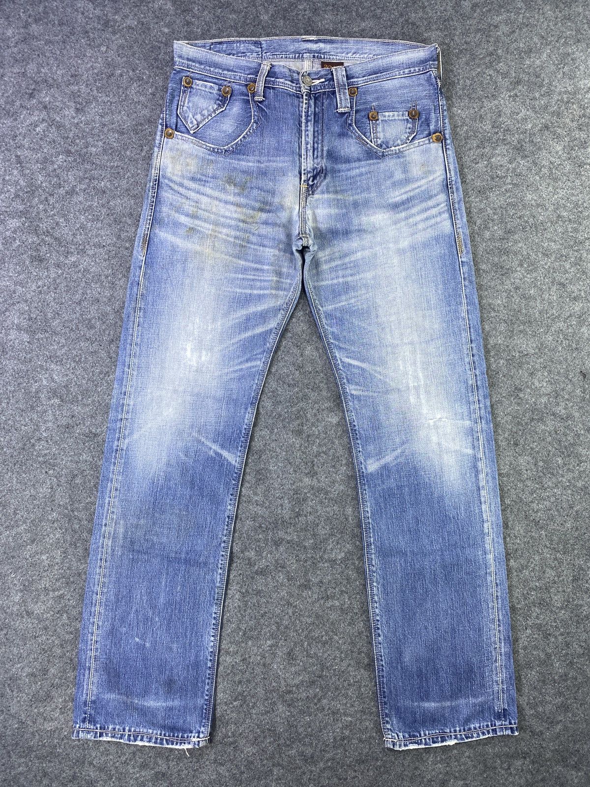 Jean × Levi's × Vintage Vintage Levis 502 Distresses Blue Wash Jeans - J882 Size US 32 / EU 48 - 1 Thumbnail