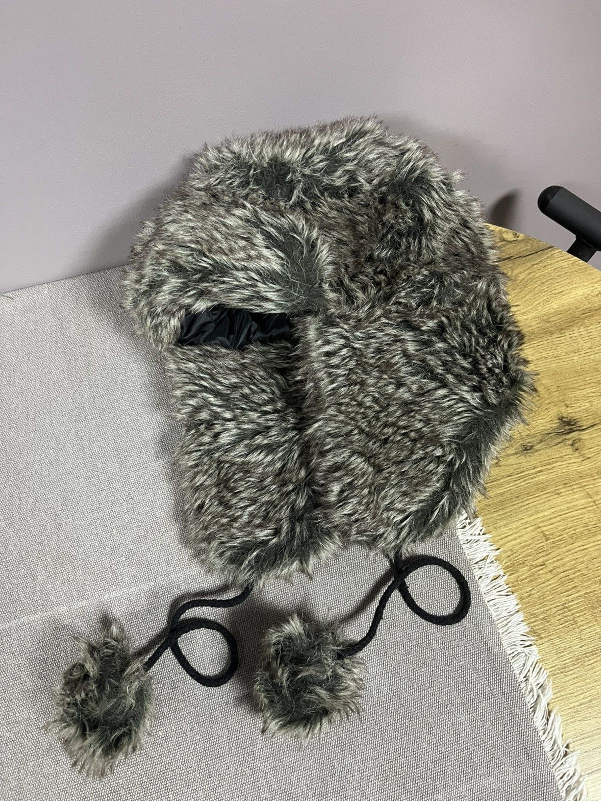 Japanese Brand Ushanka Trapper Hat Furry Mohair Fuzzy Fur Hat Y2K 90s rare Size ONE SIZE - 1 Thumbnail