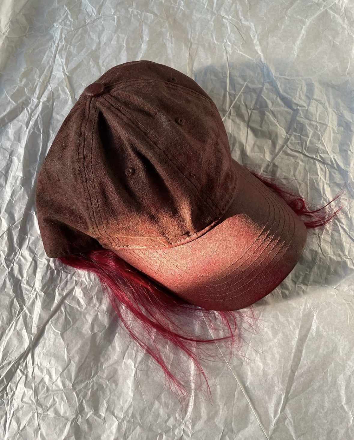 P.L.N. P.L.N. Hair cap red Size ONE SIZE - 2 Thumbnail