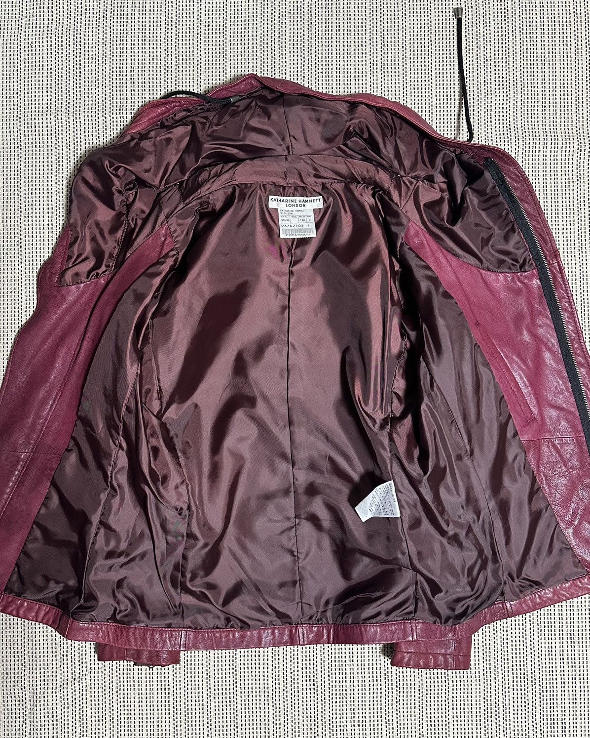 If Six Was Nine Katharine Hamnett London Alien Hood Leather Jacket Size US L / EU 52-54 / 3 - 9 Thumbnail