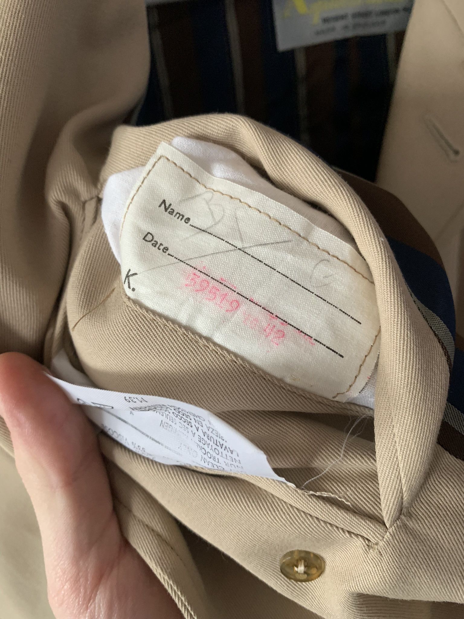 Aquascutum Aquascutum Men's Vintage Beige Trench Coat Aqua5 Size: 42 Size US L / EU 52-54 / 3 - 7 Thumbnail