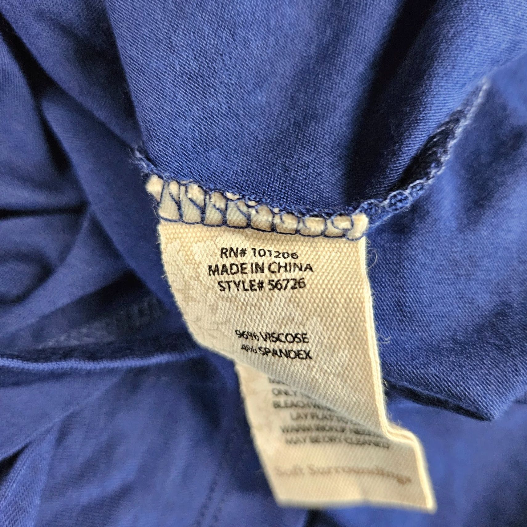 Soft Surroundings Soft Surroundings Blouse Womens Timely Top 1X Solid Blue Viscose Blend Scoop Neck Shirt Womens 1X Size XL / US 12-14 / IT 48-50 - 5 Thumbnail