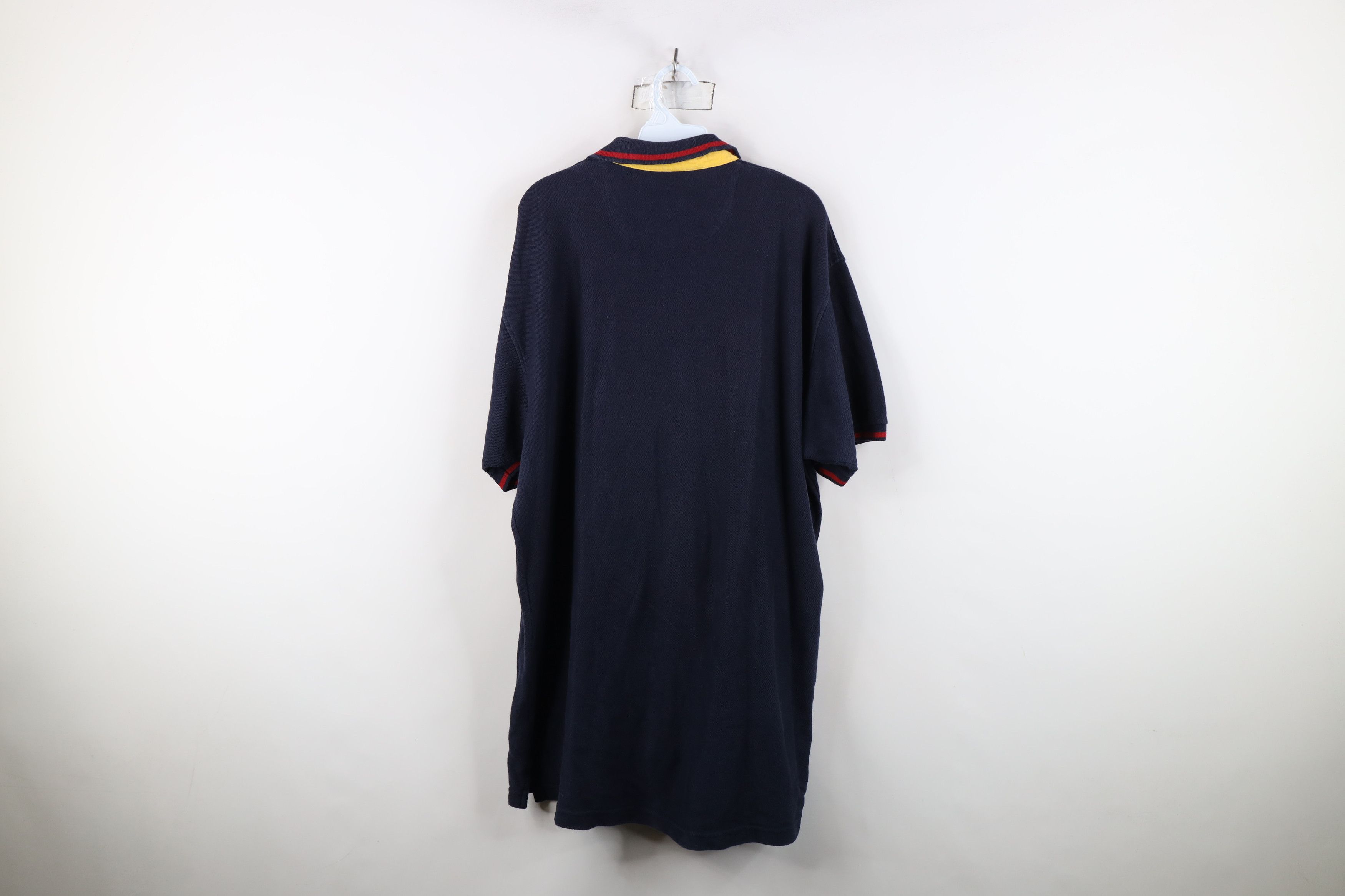 Ralph Lauren Vintage 90s Chaps Ralph Lauren Spell Out Baggy Fit Polo Blue Size US XL / EU 56 / 4 - 12 Thumbnail