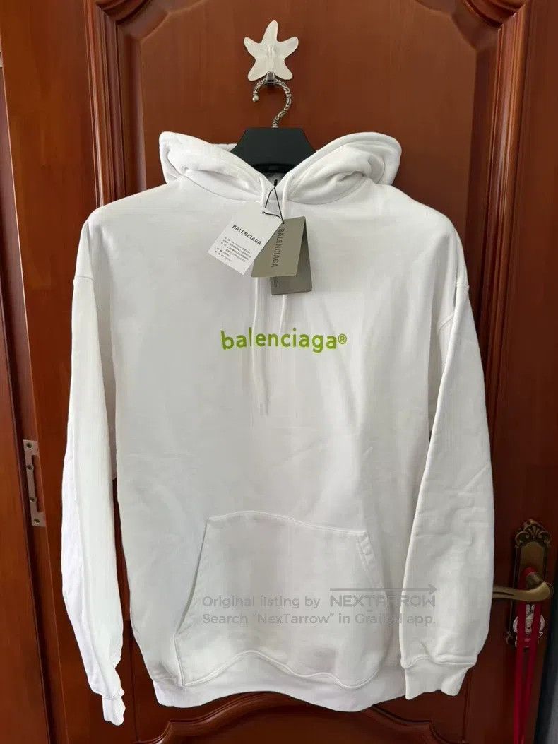 Balenciaga Balenciaga White logo hooded sweatshirt, size XS Size US XS / EU 42 / 0 - 1 Thumbnail