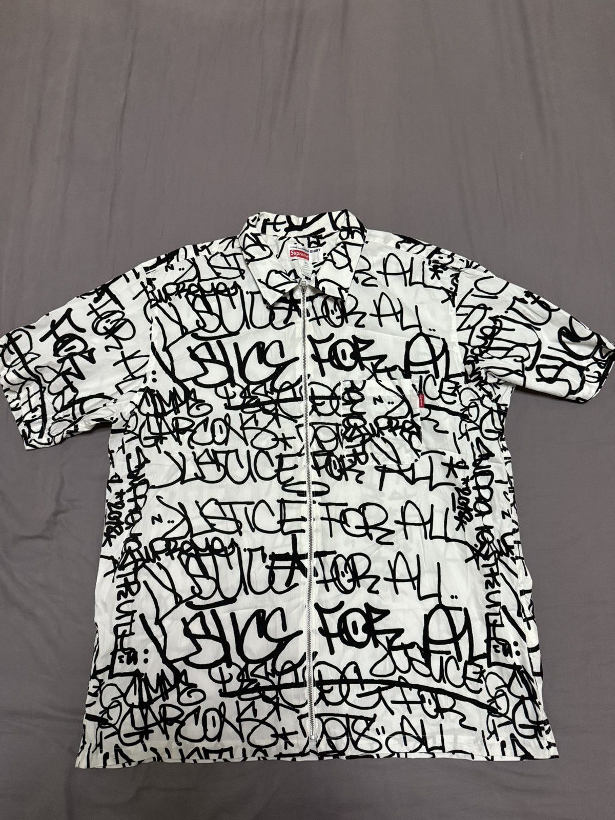 美品　supreme comme des garcons eyes shirts Comme des Garcons × Supreme Supreme x CDG Eyes S/S Shirt