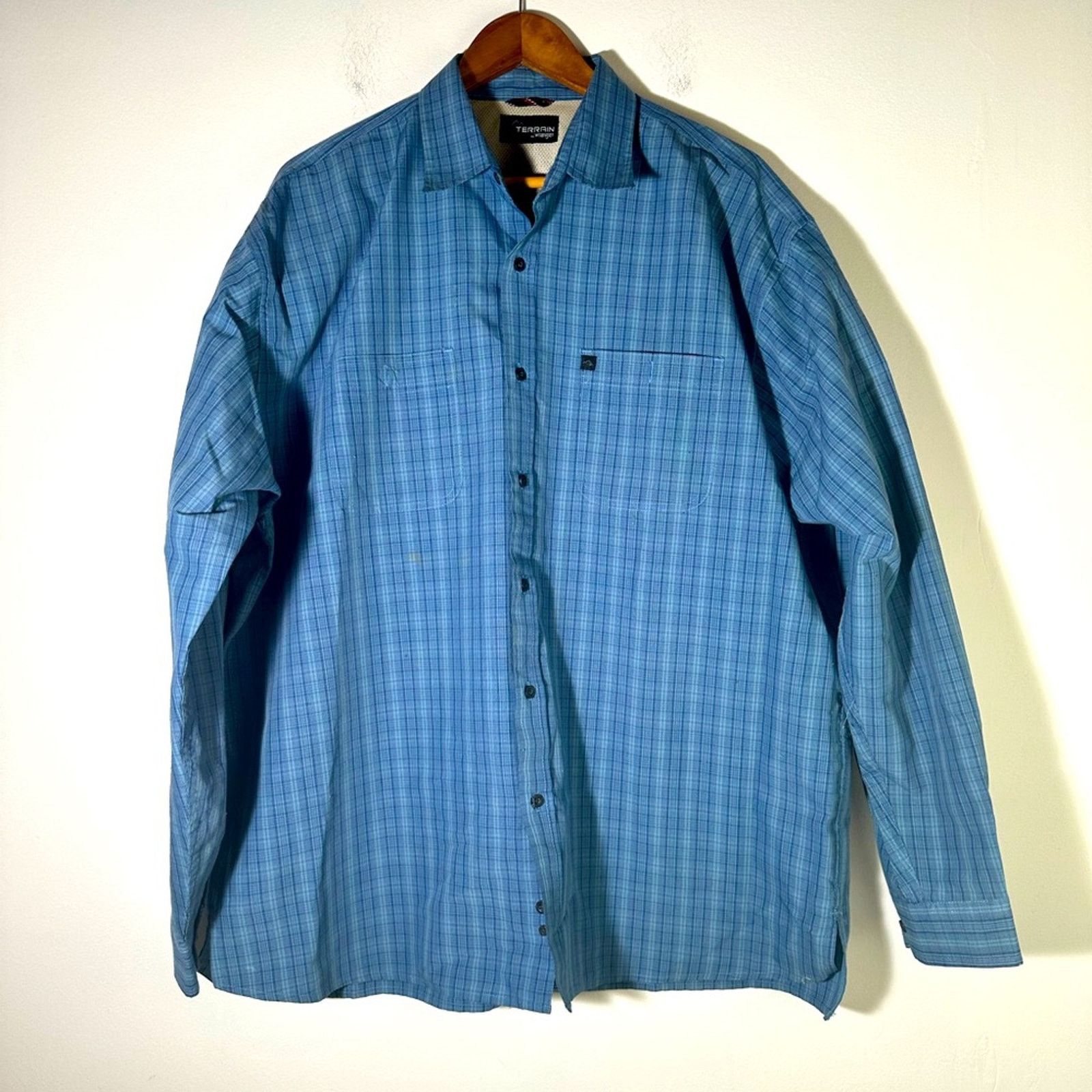 Wrangler Wrangler ATG Plaid Button Down Shirt Size US XL / EU 56 / 4 - 1 Thumbnail
