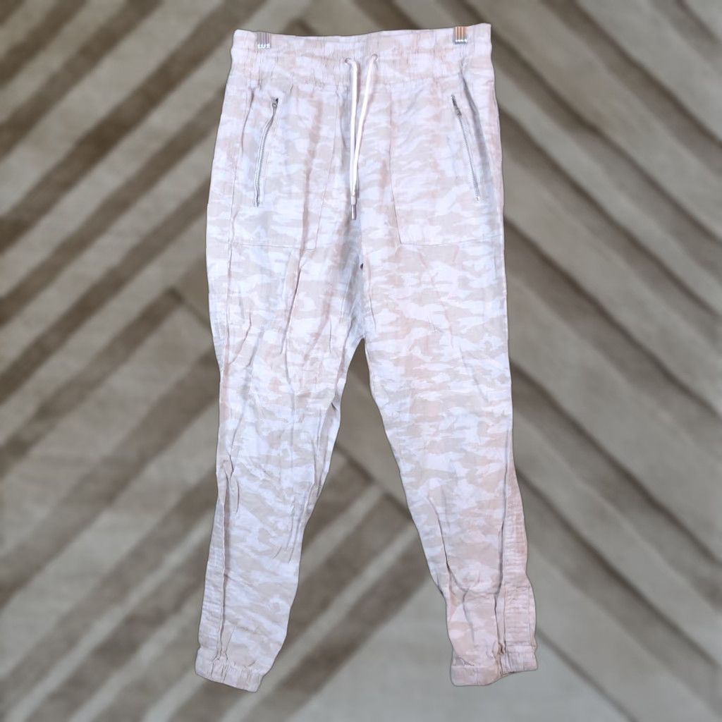 Athleta Athleta Pants Tan Cream Camouflage Petite Jogger 2P Womens Linen Clothing Casual Workwear 2P Size 27" / US 4 / IT 40 - 1 Thumbnail