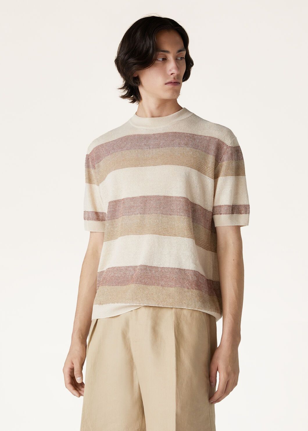 Loro Piana o1w1db10125 FAN8890 Takeda Crewneck Sweater in Multicolor Size US XL / EU 56 / 4 - 2 Thumbnail