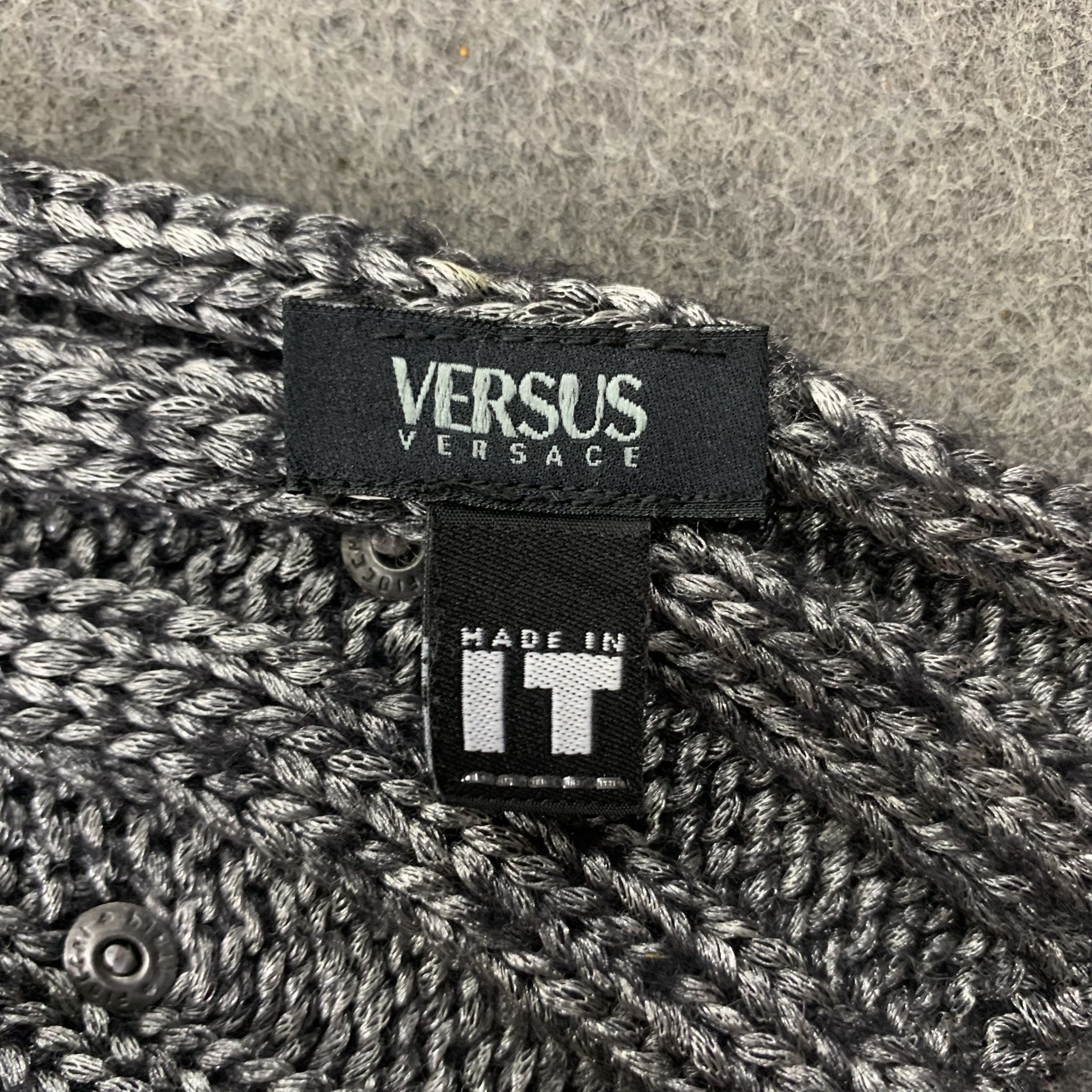 Versus Versace Versus Versace Scarf Wool Muffler Neck Wrap BL9316 Size ONE SIZE - 5 Thumbnail