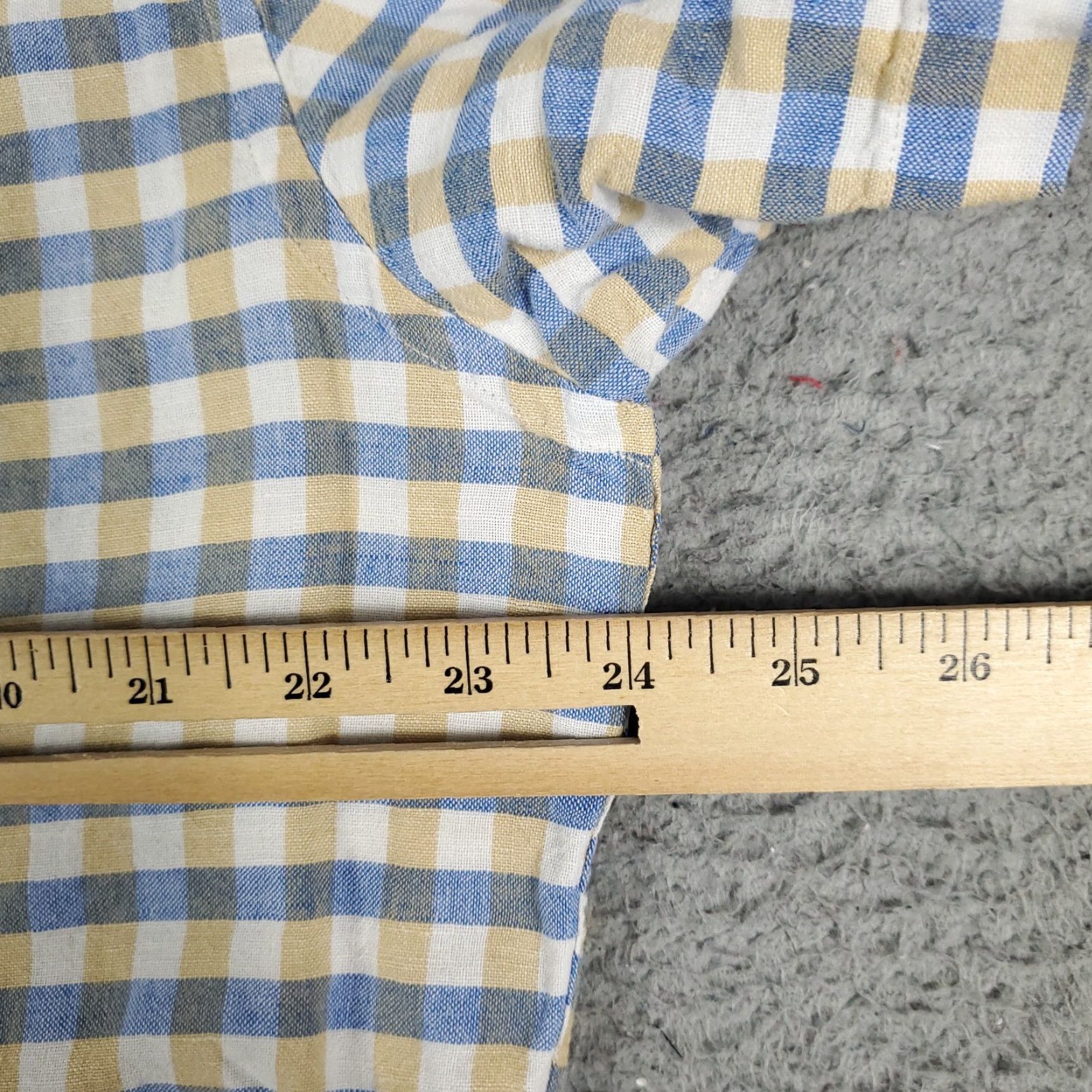 Nautica Nautica Shirt Mens XL Blue Beige Plaid Button-Up Short Sleeve Classic Casual Shirt Mens XL Blue Beige Plaid Size US XL / EU 56 / 4 - 6 Thumbnail