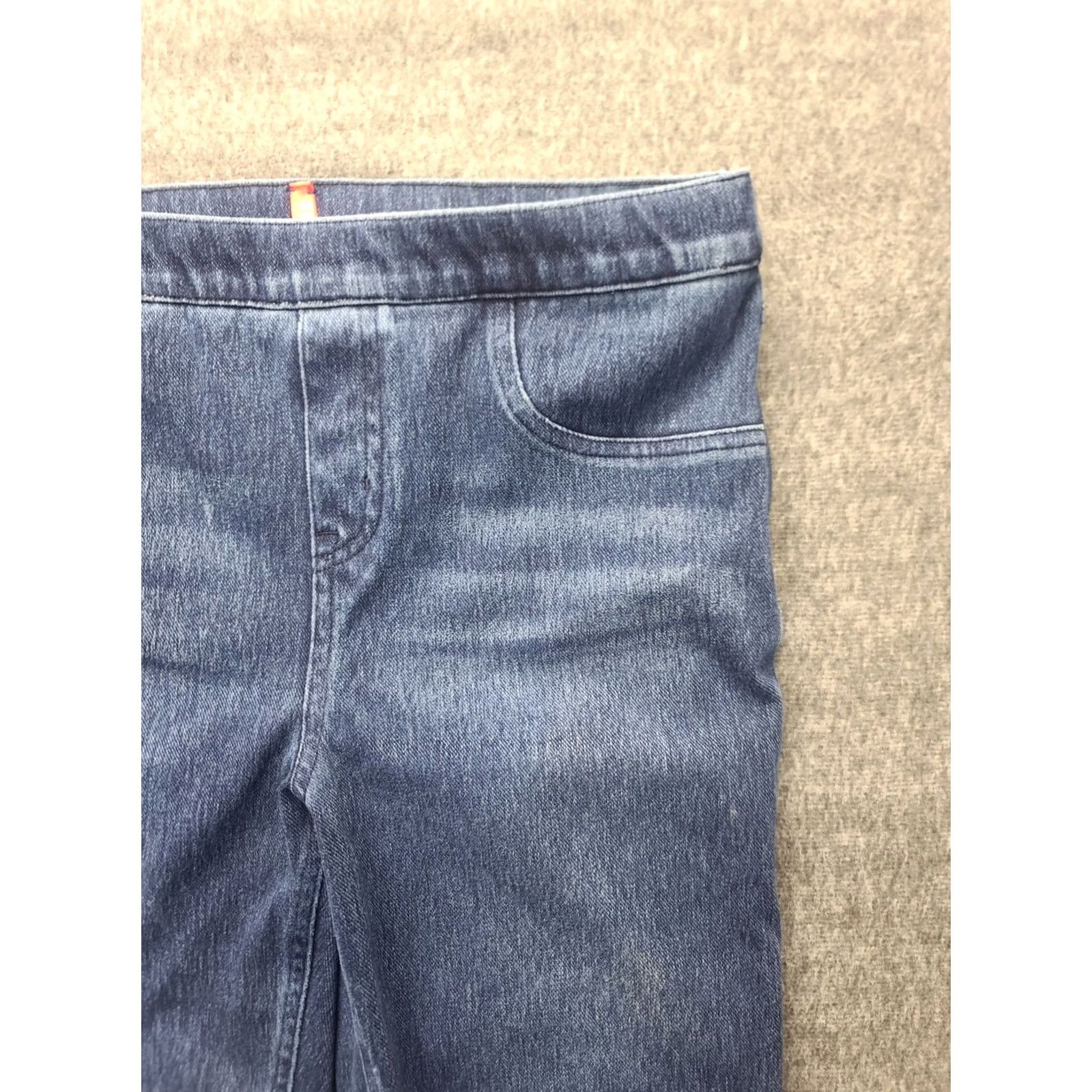 Spanx Spanx Jeans Womens L Ankle High Rise Slimming Shapewear Jeggings Distressed Blue Denim Cotton Polyester Spandex Size 36" / US 14 / IT 50 - 6 Thumbnail