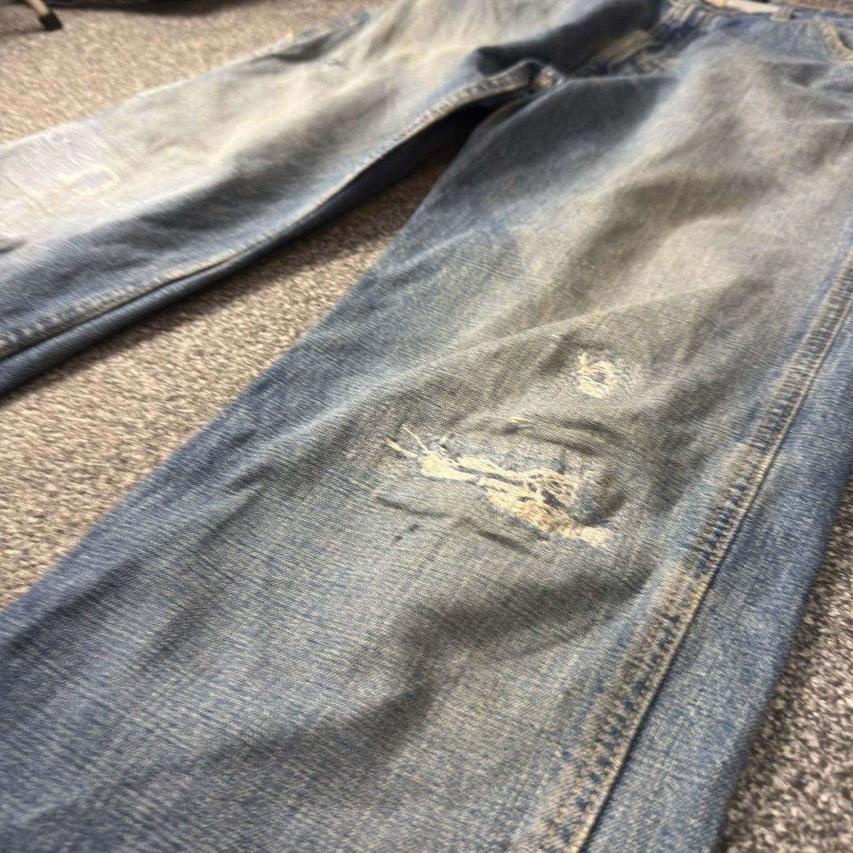 RRL Ralph Lauren Vintage Ralph Lauren C5 Freemont Carpenter Distressed Denim Size US 32 / EU 48 - 5 Thumbnail