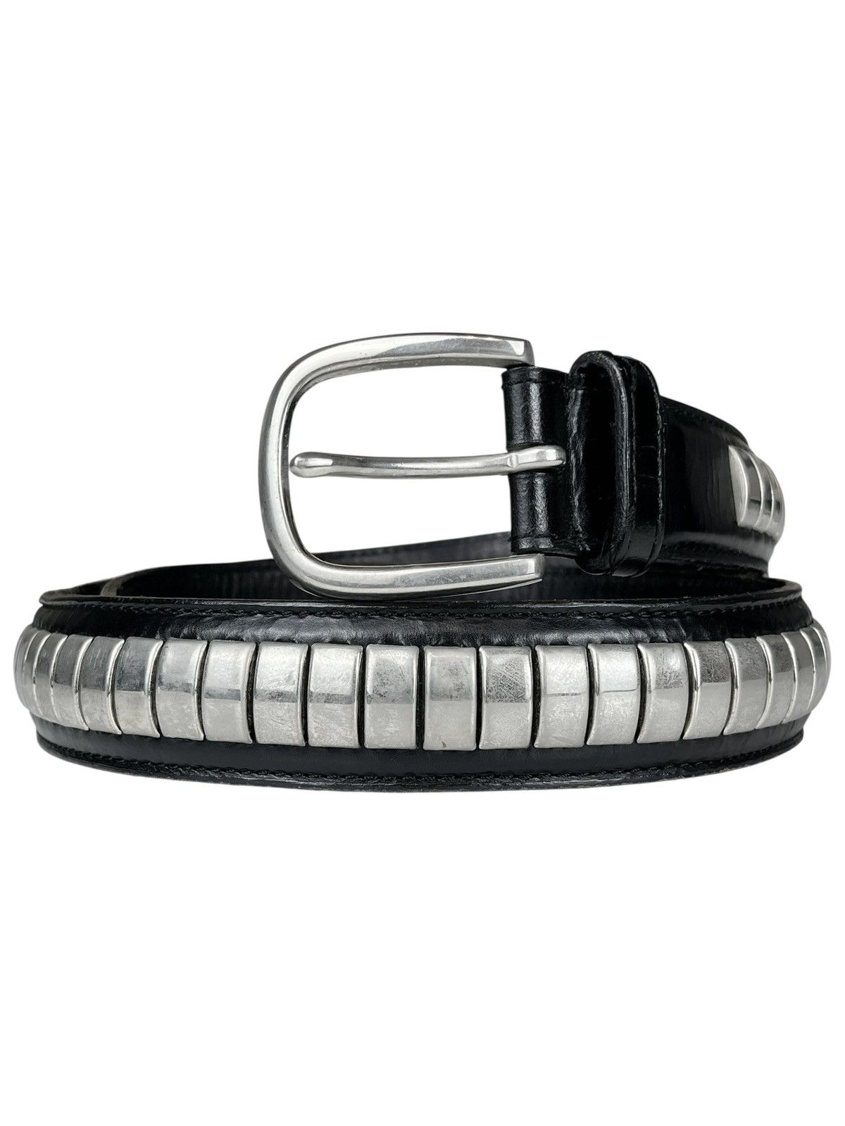 小物 undercover belt Undercover Leather Belt with Skulls - 95 cm
