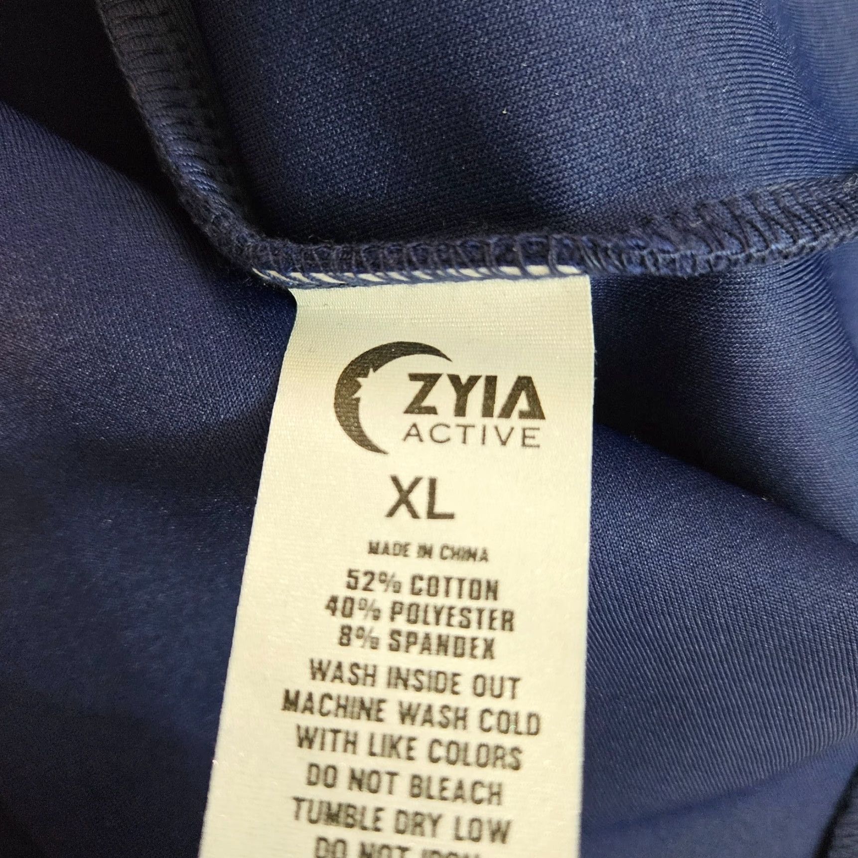 Vintage Zyia Mens Hoodie XL Solid Blue Cotton Blend Pullover Hooded Long Sleeve Size US XL / EU 56 / 4 - 4 Thumbnail
