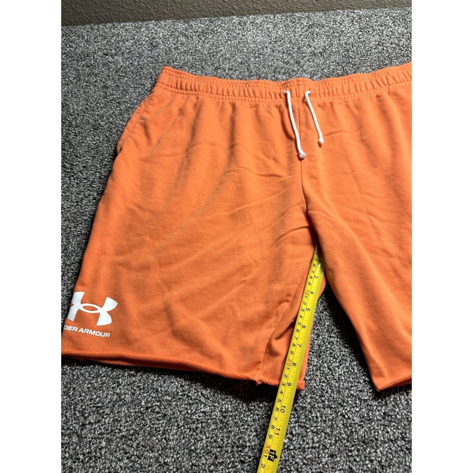 Under Armour Under Armour Shorts Mens 4XL Orange Soft Fleece Line 10” Inseam Casual Gym Size US 39 - 6 Thumbnail