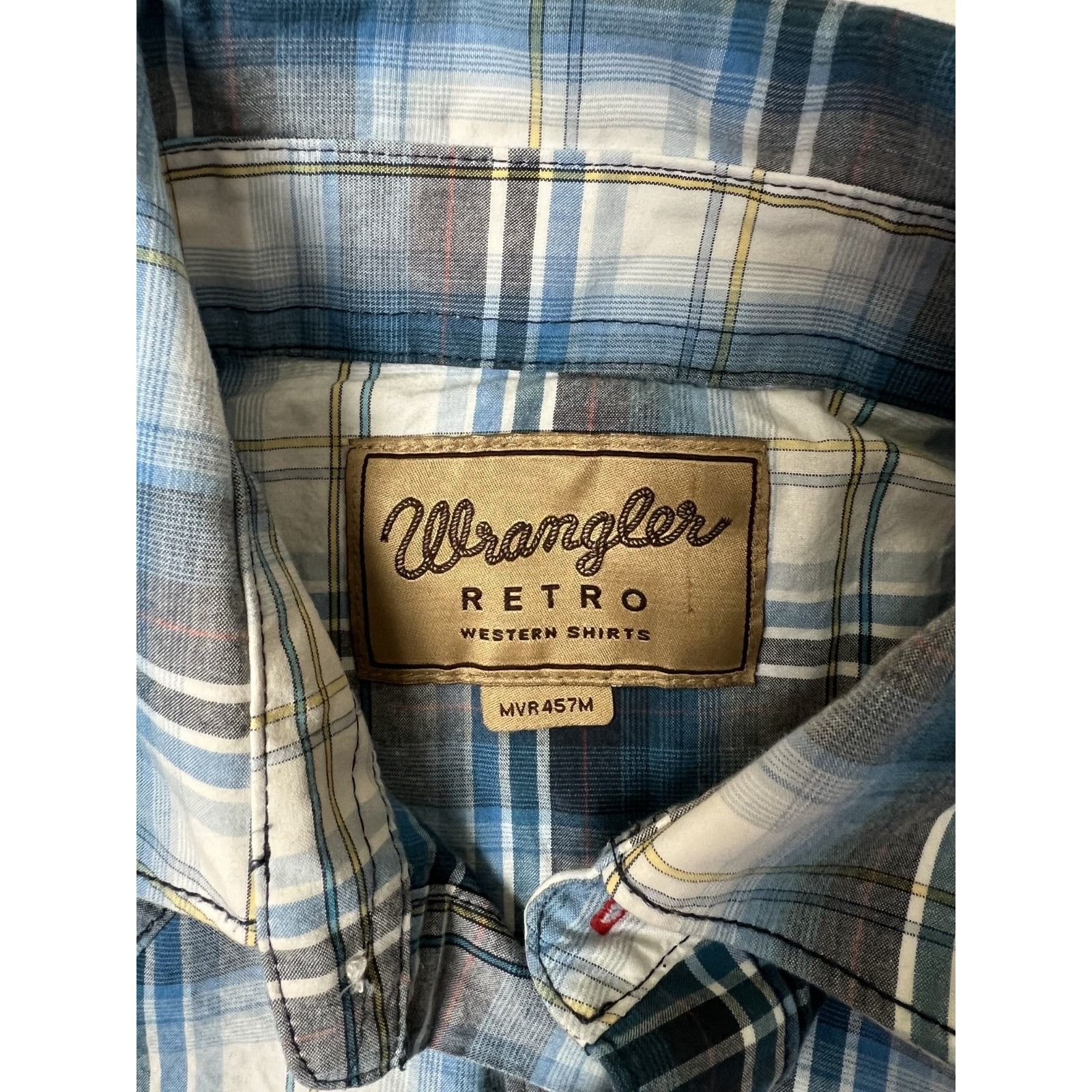 Wrangler Wrangler Retro Western Shirt Mens Small Plaid Pearl Snap Lon Size US S / EU 44-46 / 1 - 2 Thumbnail