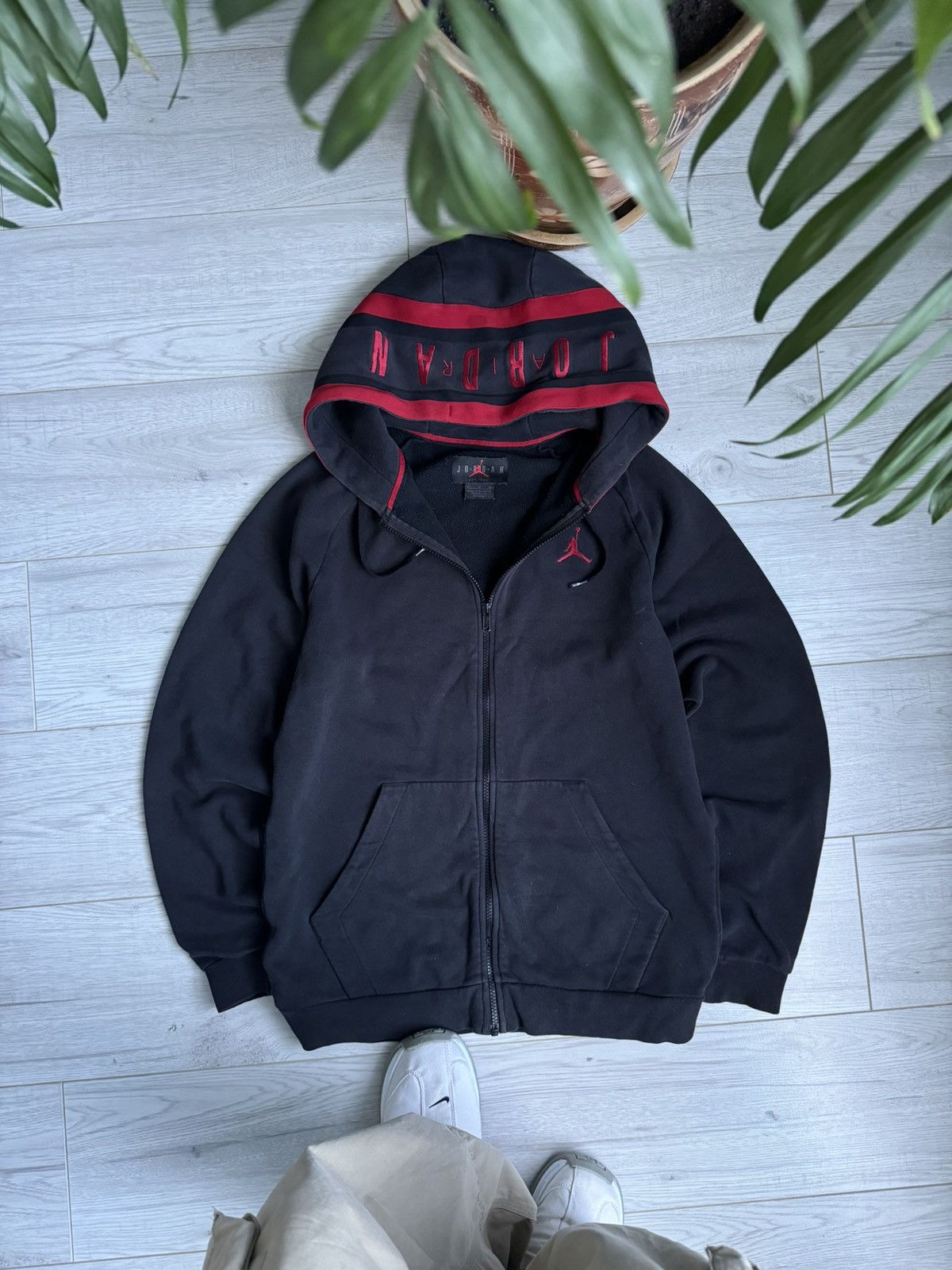 Jordan Brand × Vintage Vintage hype logo Jordan zip up hoodie Size US M / EU 48-50 / 2 - 1 Thumbnail