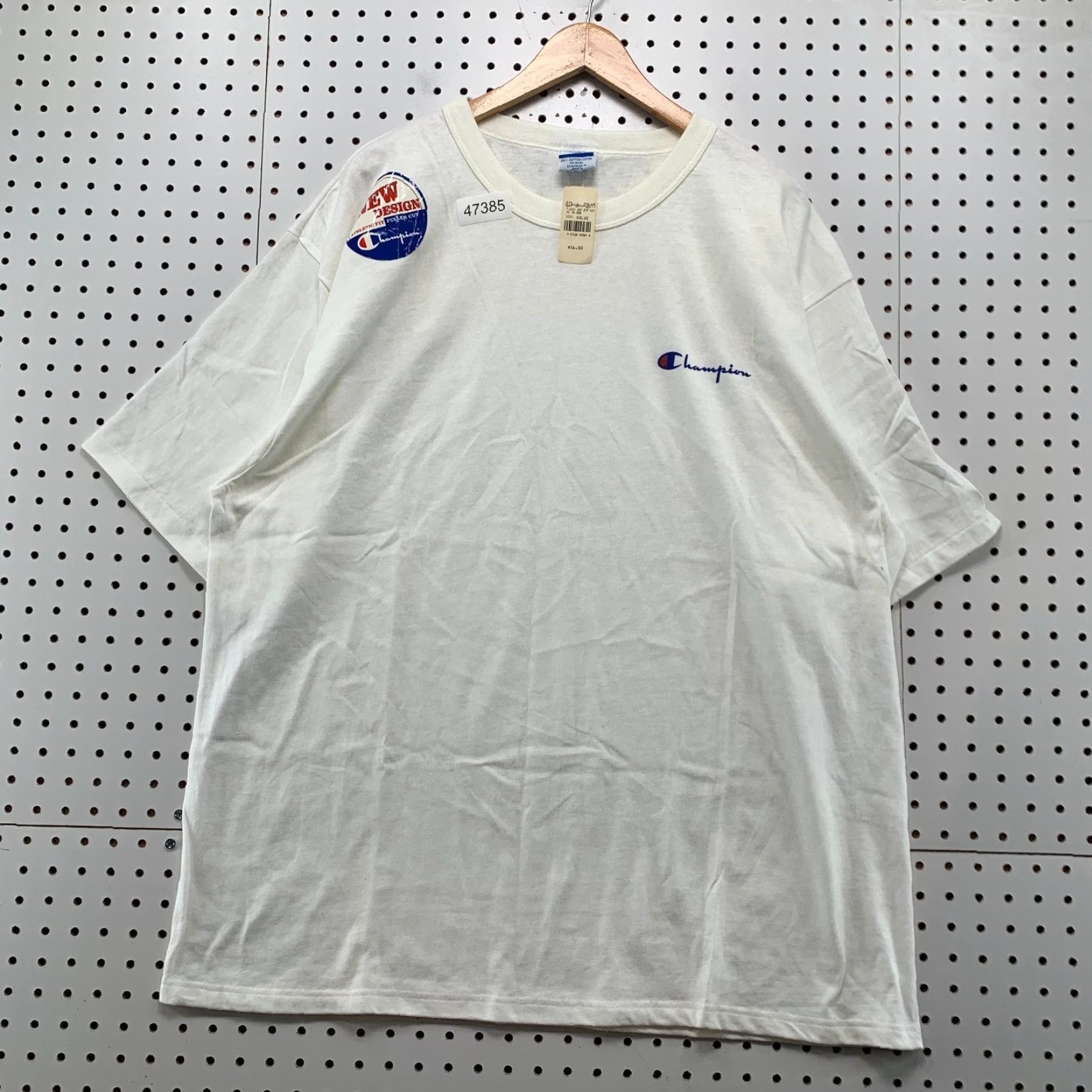 Champion Champion T Shirt Mens 2XL White Single Stitch Embroidered Logo NWT Size US XXL / EU 58 / 5 - 2 Thumbnail