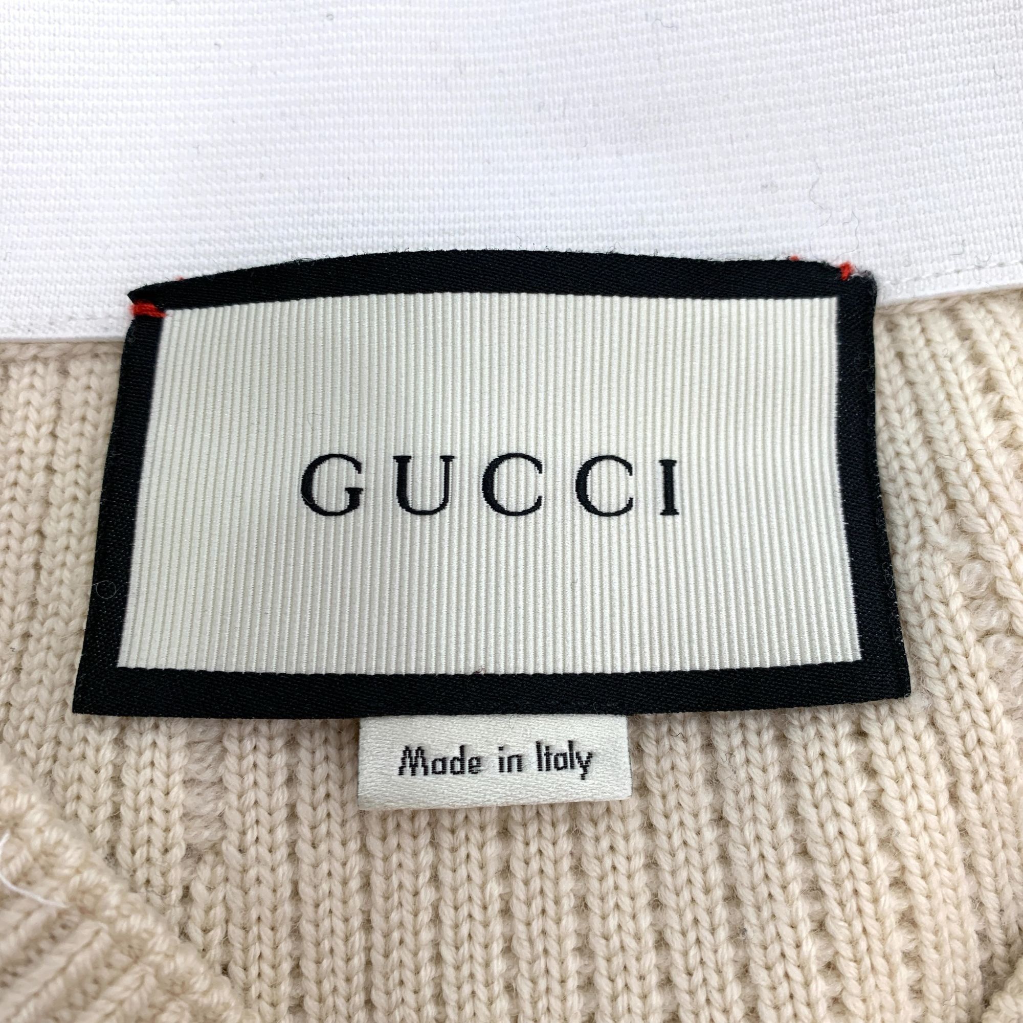Gucci Gucci Beige Striped Wool Knit Skirt (Size S) Size 30" / US 8 / IT 44 - 2 Thumbnail