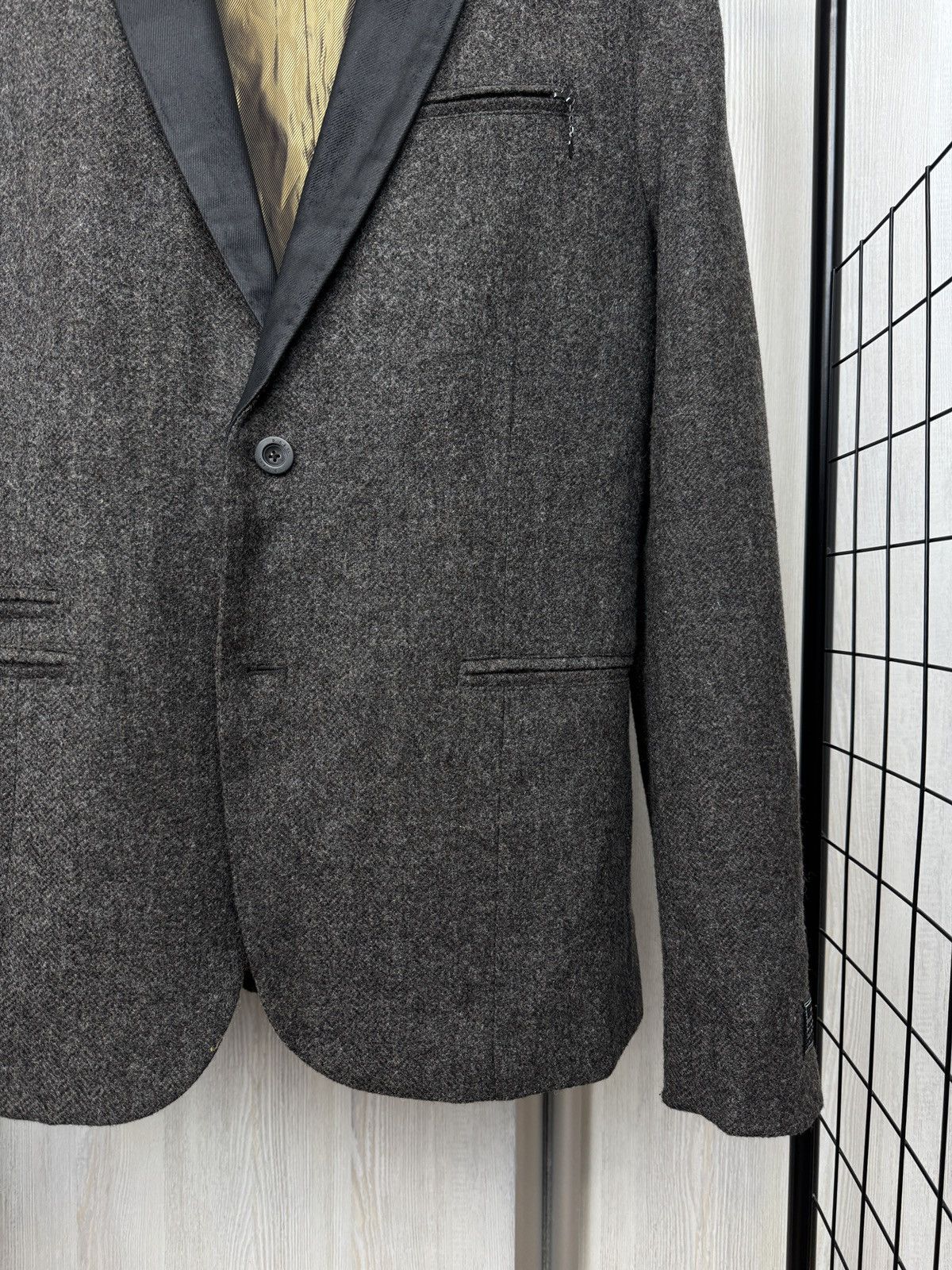 Diesel Diesel wool rayon grey tweed sport coat blazer jacket size L Size 42R - 4 Thumbnail