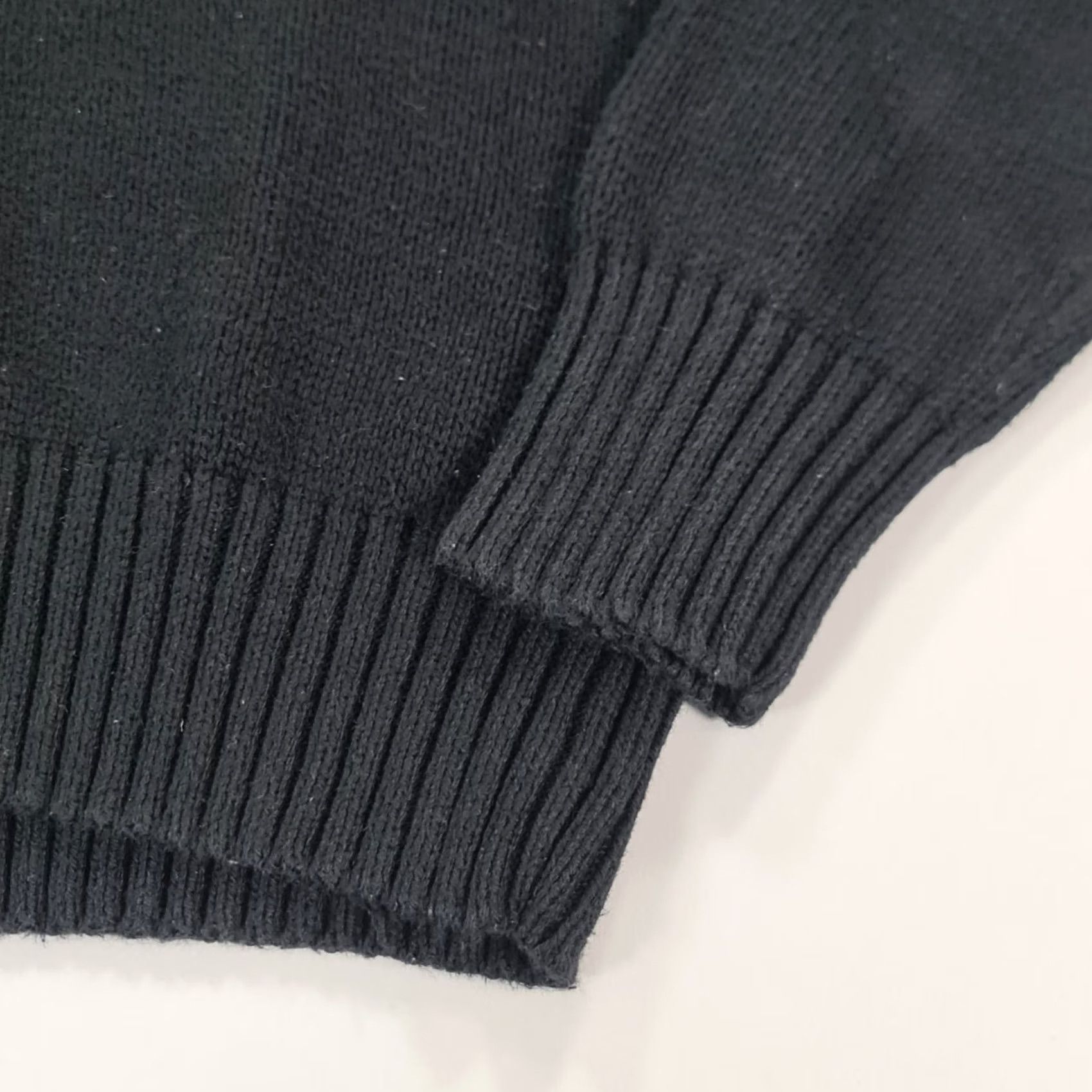 Polo Ralph Lauren Polo Ralph Lauren Jumper Mens Black Medium Shawl Neck 100% Pima Cotton Knit Cardigan Style Pullover Size US M / EU 48-50 / 2 - 5 Thumbnail