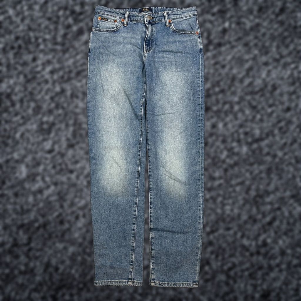 Polo Ralph Lauren VINTAGE Polo Ralph Lauren Womens Jeans Hampton Straight Fit 20 30x31 Dark Blue 5-Pocket Design Womens Jeans Size 42" / US 20 - 1 Thumbnail