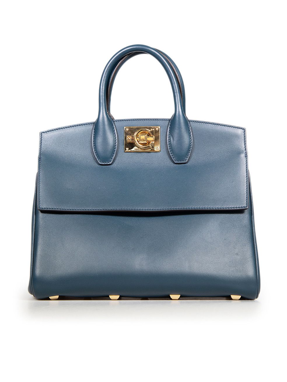 Teal Leather Studio Handbag