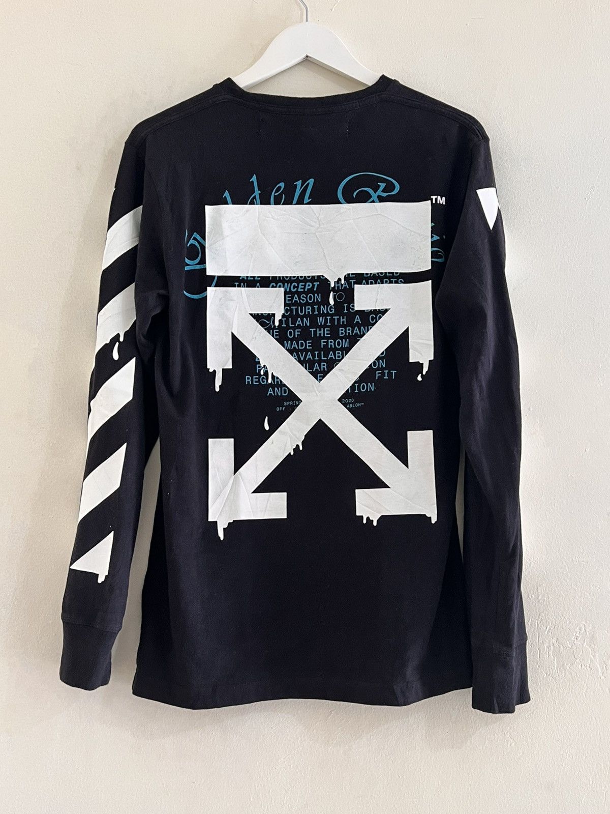 Off-White Golden Ratio T-shirt Arrow Logo Diagonals Tee SS20 Size US S / EU 44-46 / 1 - 1 Thumbnail
