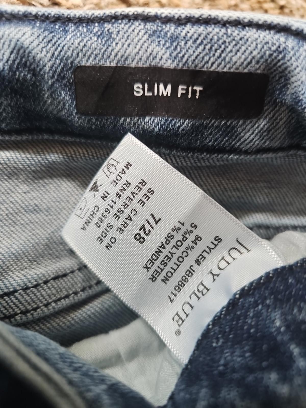 Other Judy Blue Los Angeles Slim Fit 7/28 Jeans Size 28" / US 6 / IT 42 - 4 Thumbnail