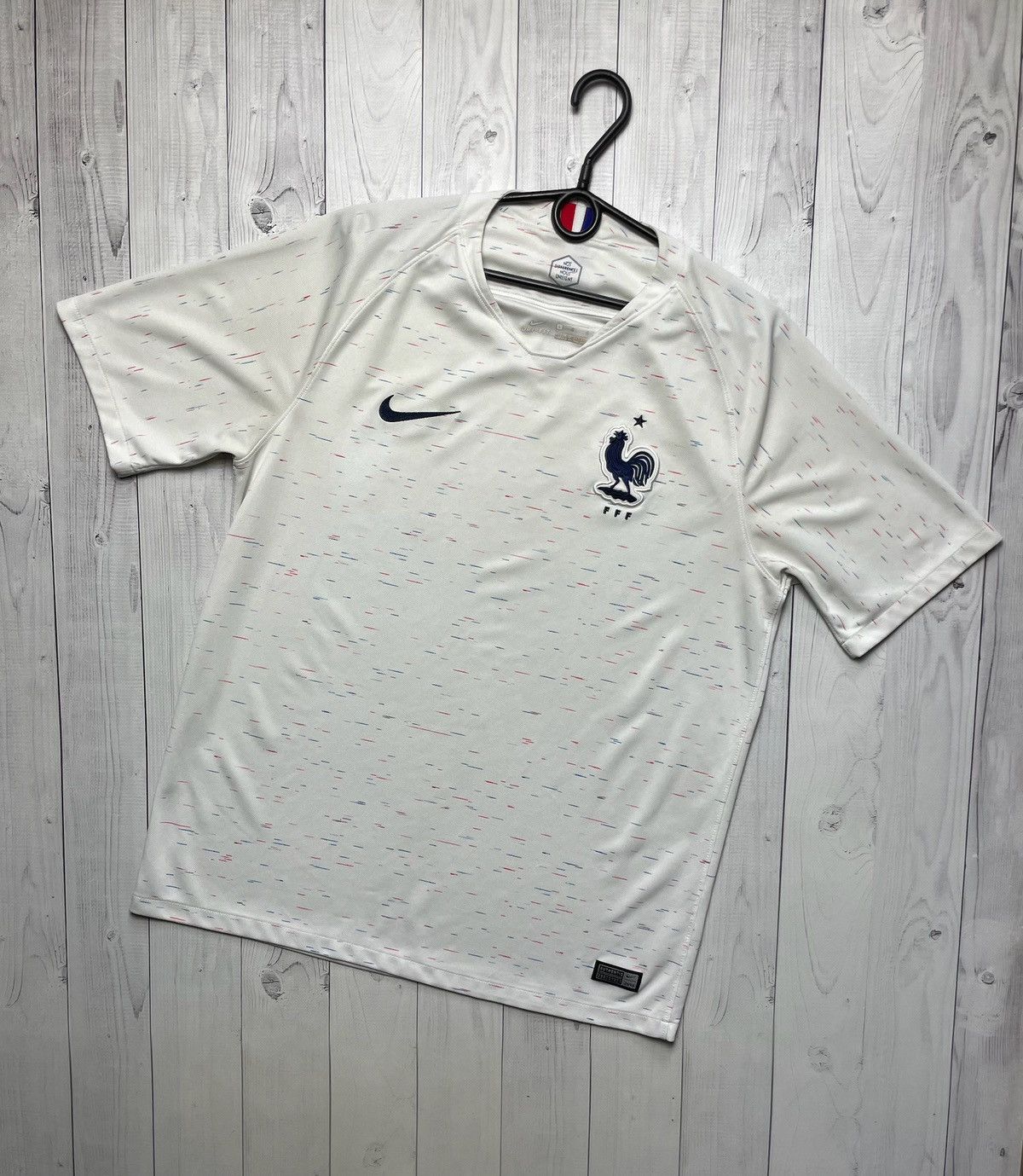 Vintage Nike France soccer jersey size L logo