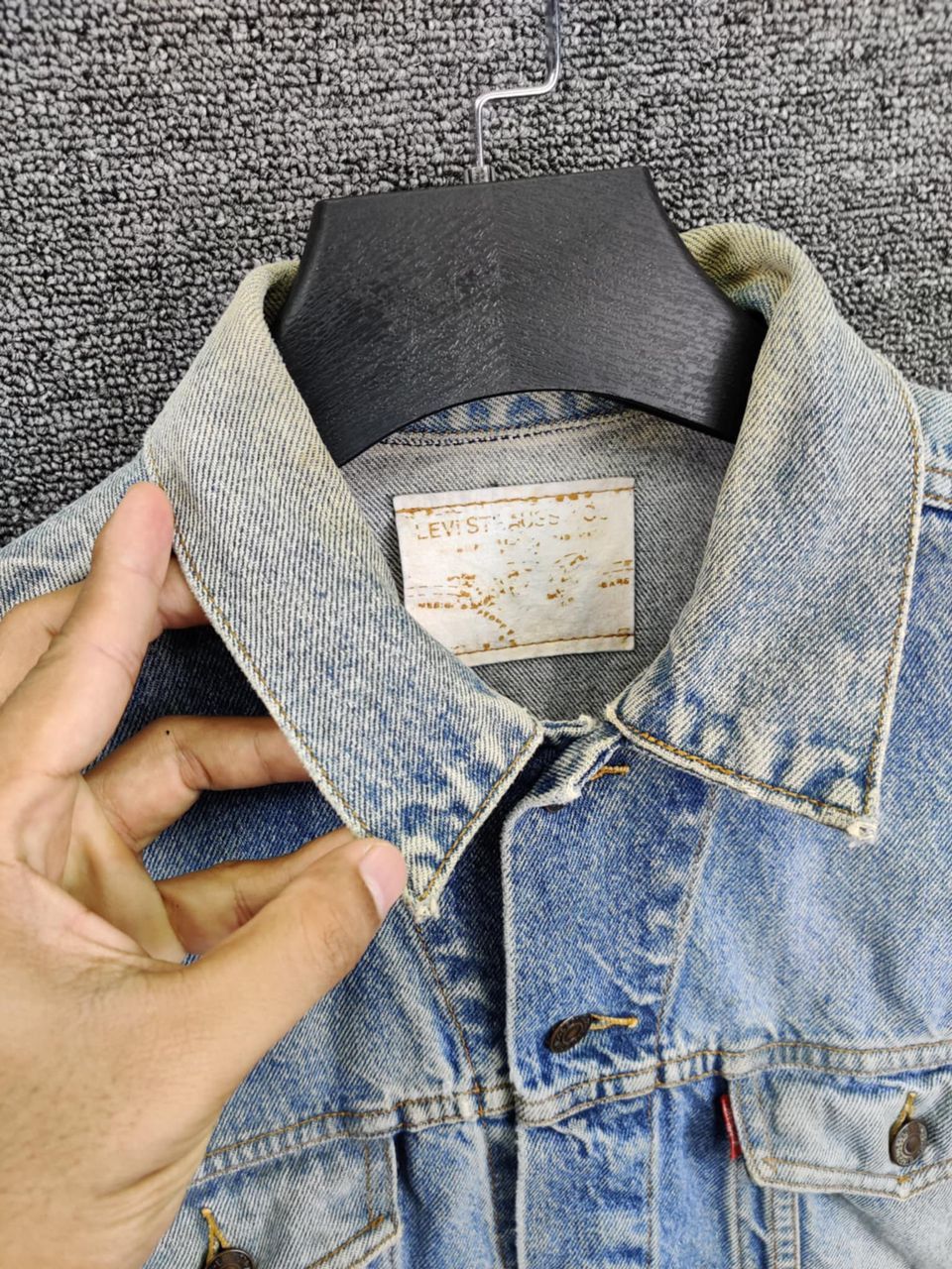 Levi's Vintage 90s Levis Denim Trucker Wash Jacket Size US M / EU 48-50 / 2 - 3 Thumbnail