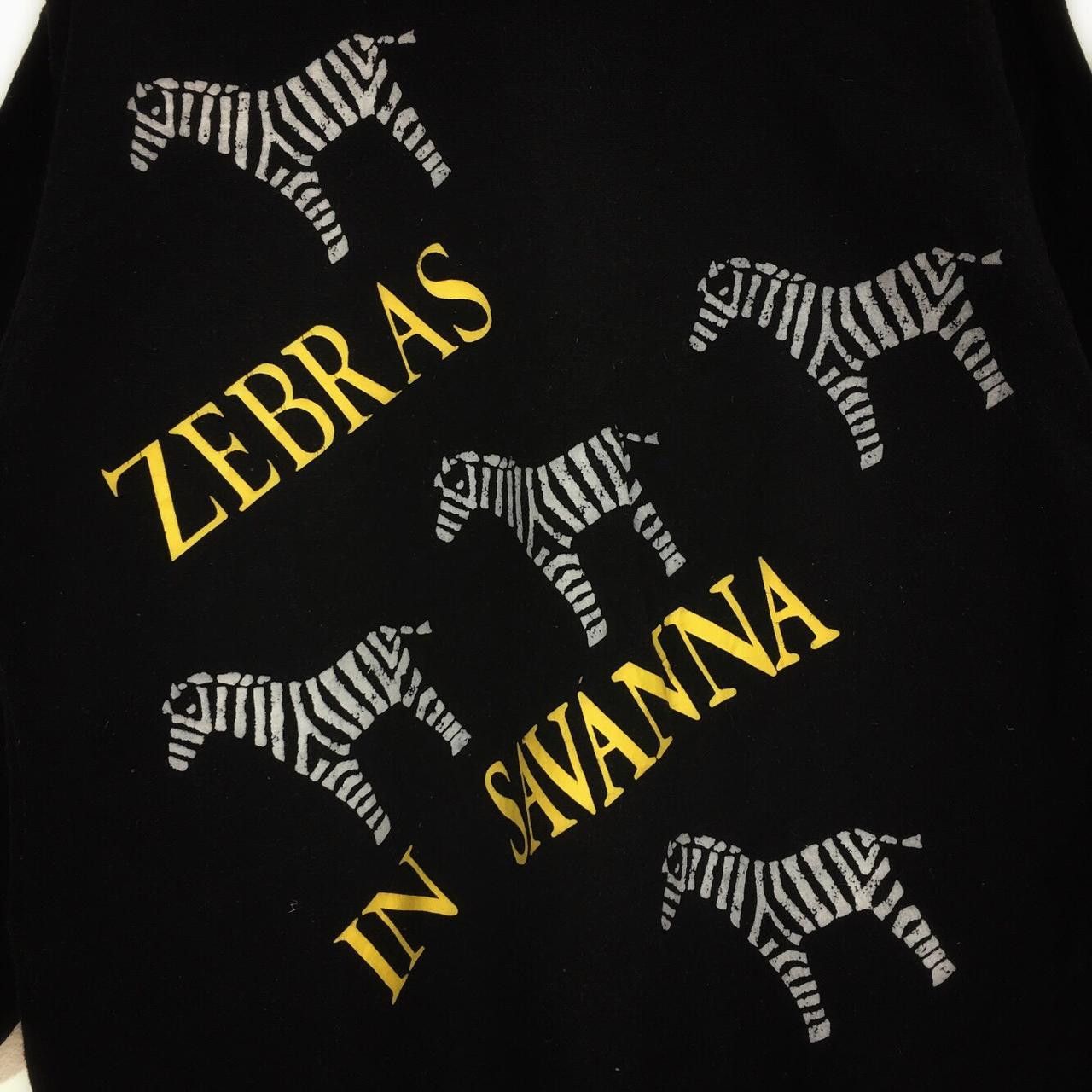 Vintage Vintage ZEBRA SAVANA SAFARI Pop Art Logo Crewneck Size M / US 6-8 / IT 42-44 - 3 Thumbnail