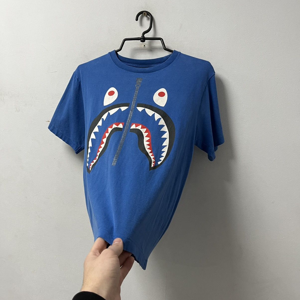 Bape Vintage BAPE Shark T-shirt A Bathing Ape Tee Y2K Size US S / EU 44-46 / 1 - 8 Thumbnail