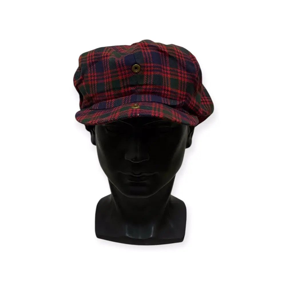 Japanese Brand × Vintage Vintage Serchio Plaid Tartan Hat Size ONE SIZE - 1 Thumbnail