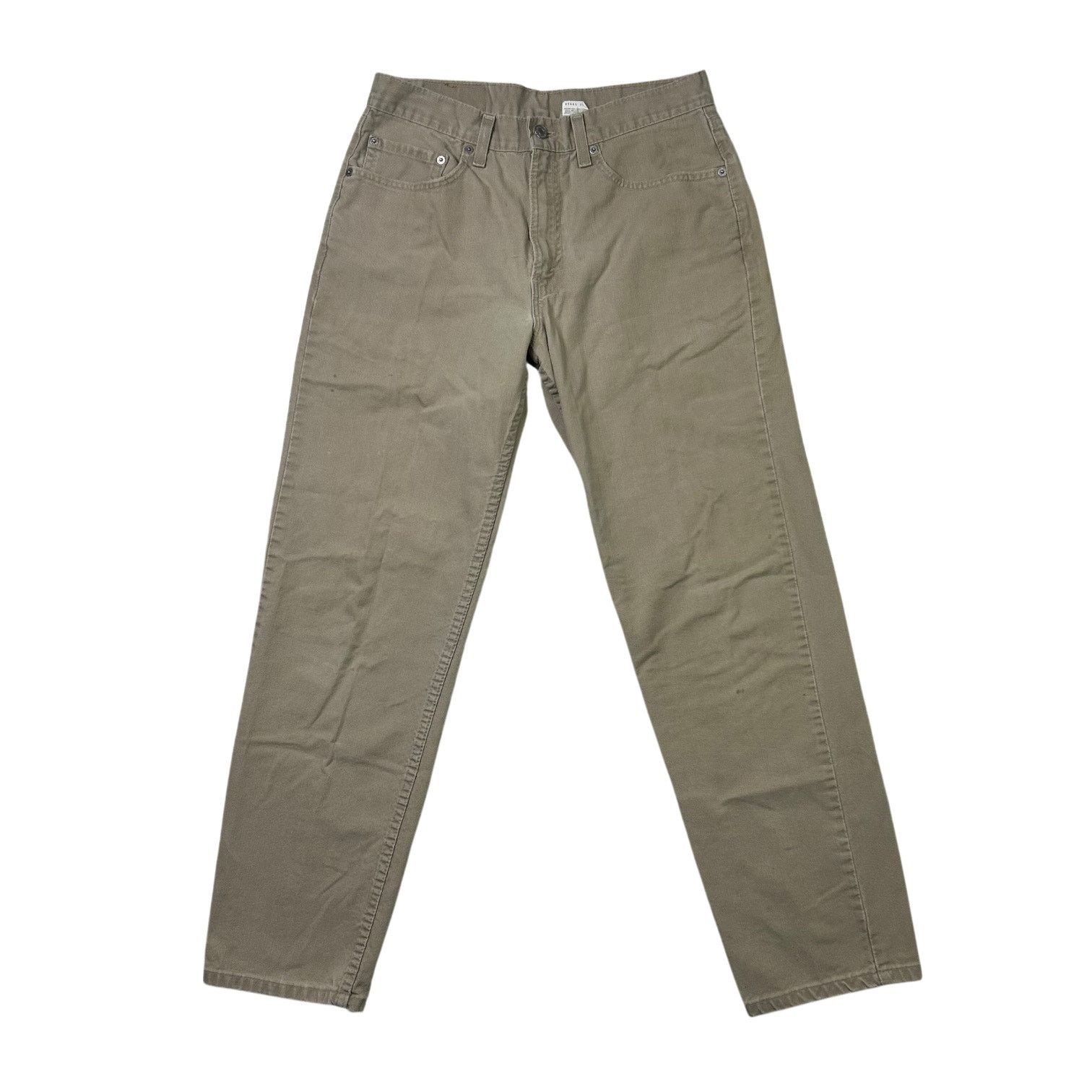 Levi's × Vintage Vintage 1990s 550 Relaxed Straight Leg Levi Khaki Jeans Size US 33 - 1 Thumbnail