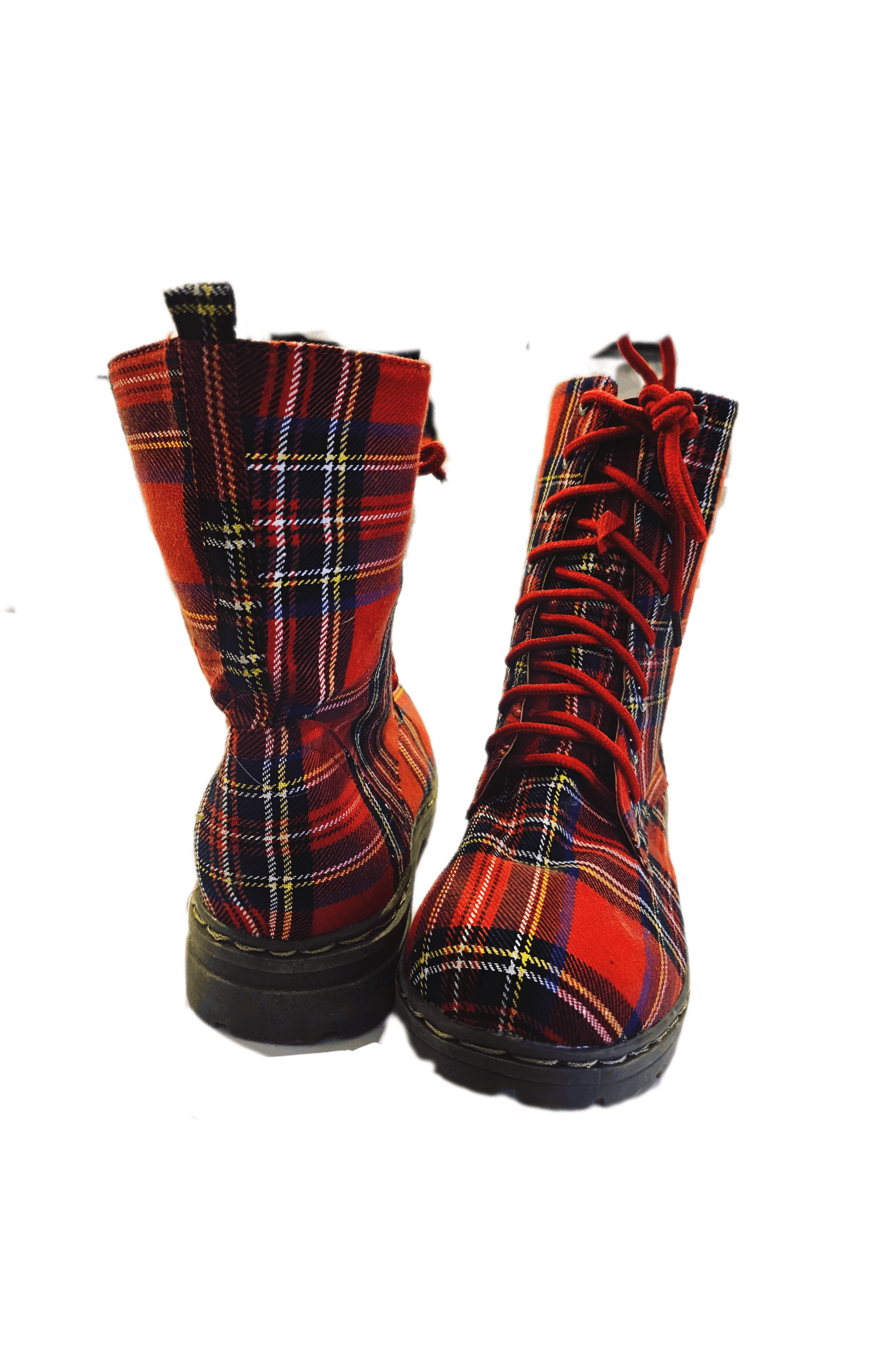 Other Carini Tartan Plaid Punk Boots Women’s US 8 New with Tags Size US 8 / IT 38 - 9 Thumbnail