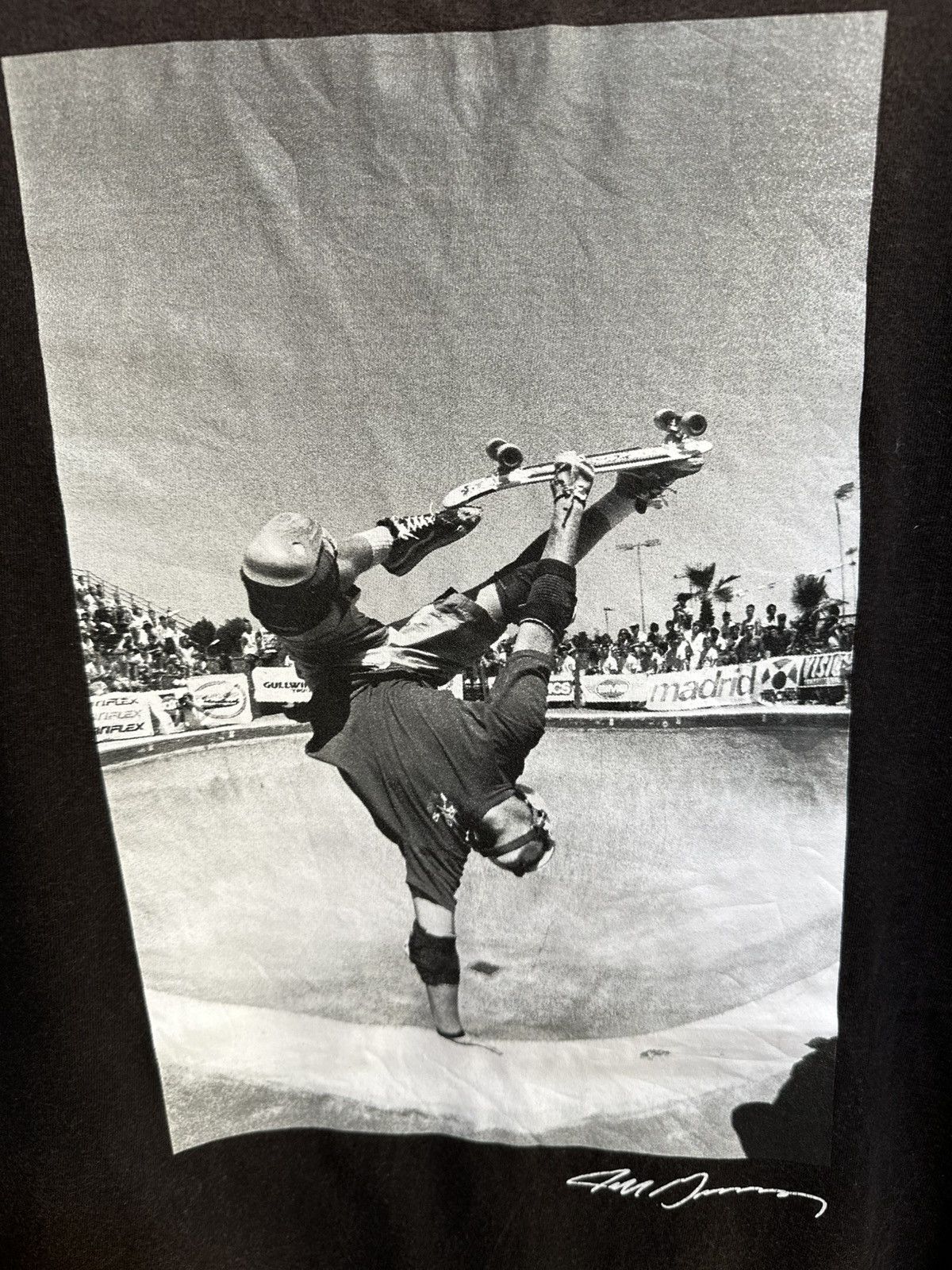 Vans Thrashed Vans Jeff Grosso Pocket Sun Faded Grunge Skate Tee Size US L / EU 52-54 / 3 - 8 Thumbnail