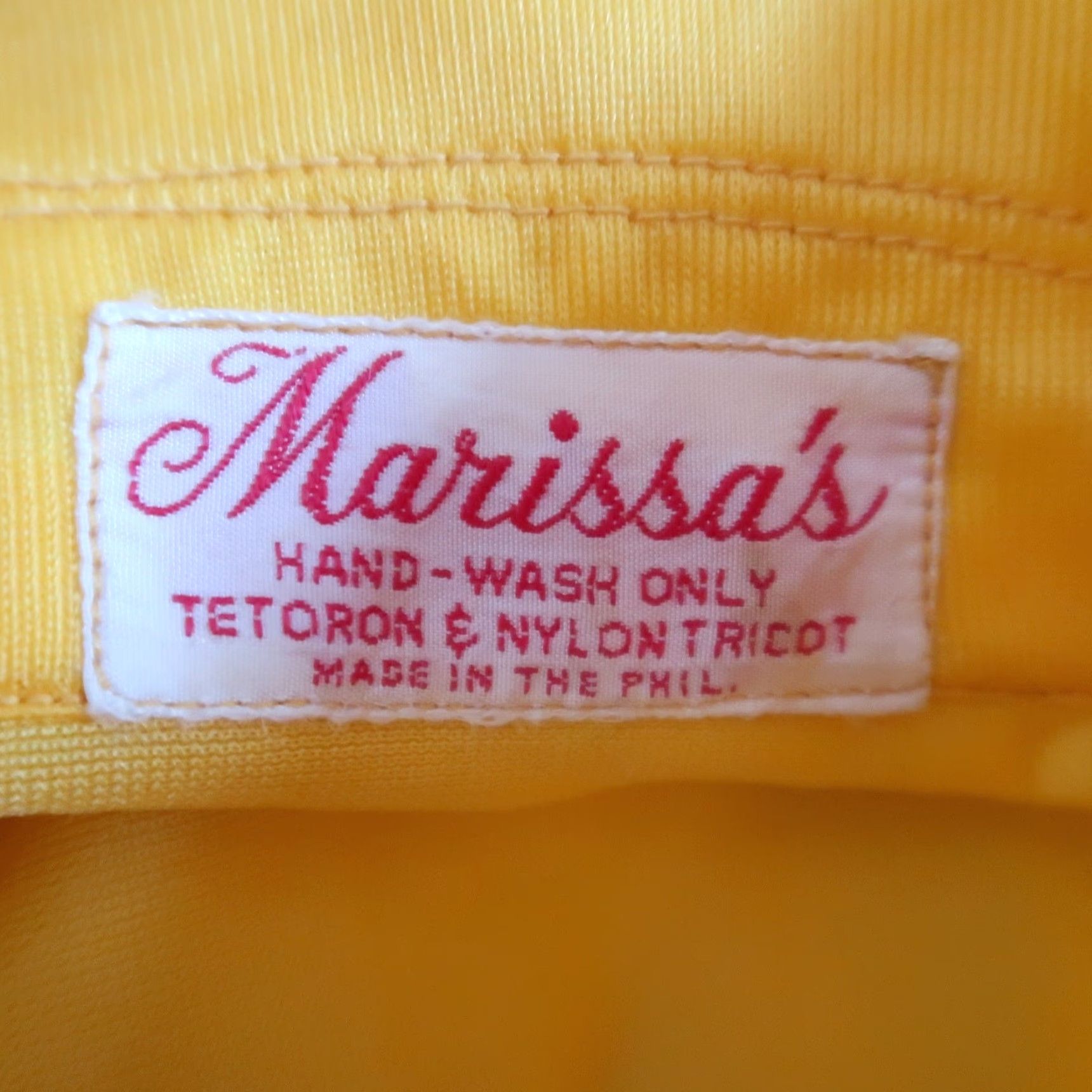 Vintage VINTAGE Marissa's Yellow Dagger Collar Crop Sleeveless Blouse Top 70s Women M Yellow Solid Cropped 70s Mens Women Girls Size M / US 6-8 / IT 42-44 - 5 Thumbnail
