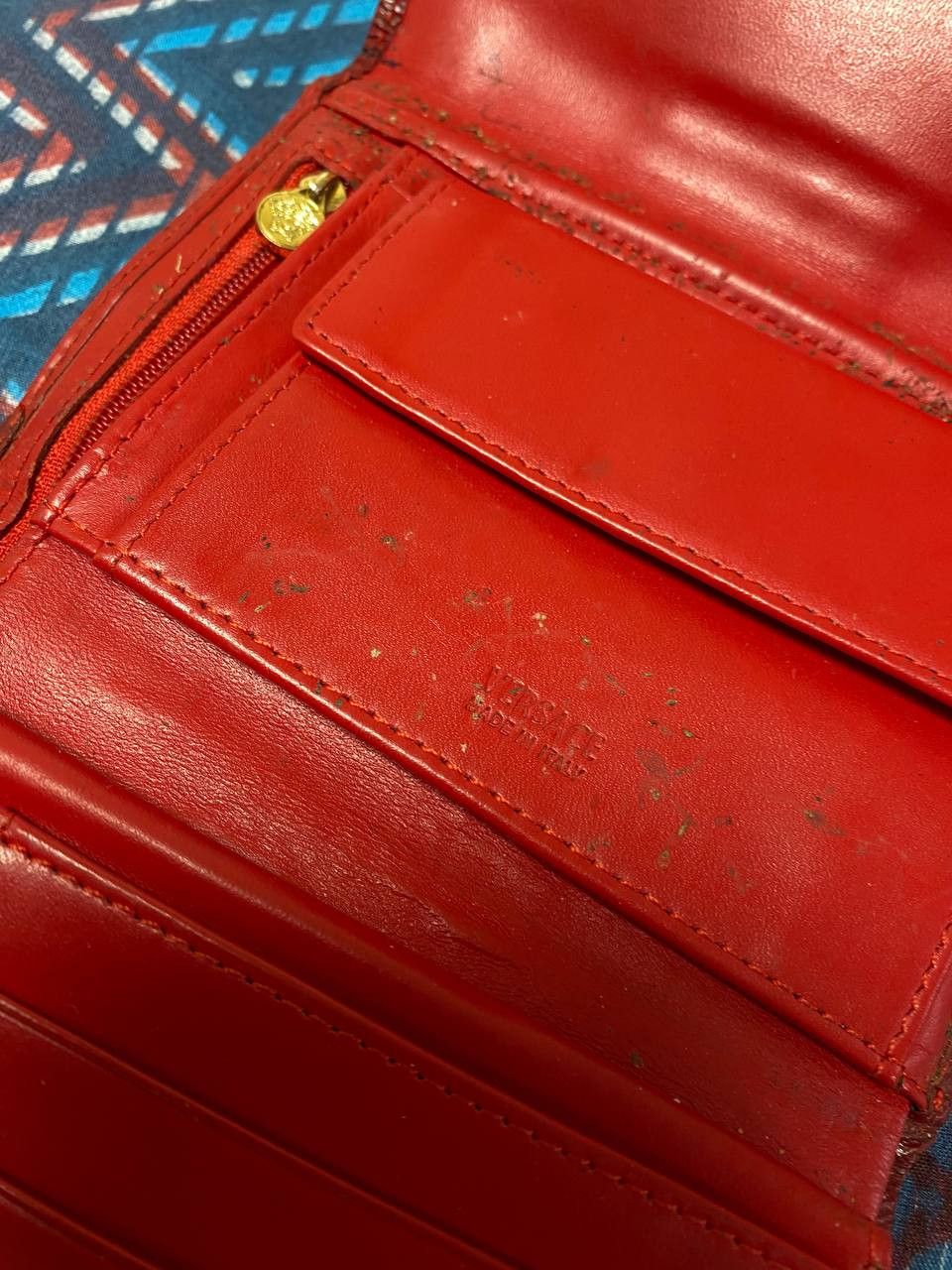 Versace Versace Grained Leather Medusa Wallet Size ONE SIZE - 18 Thumbnail
